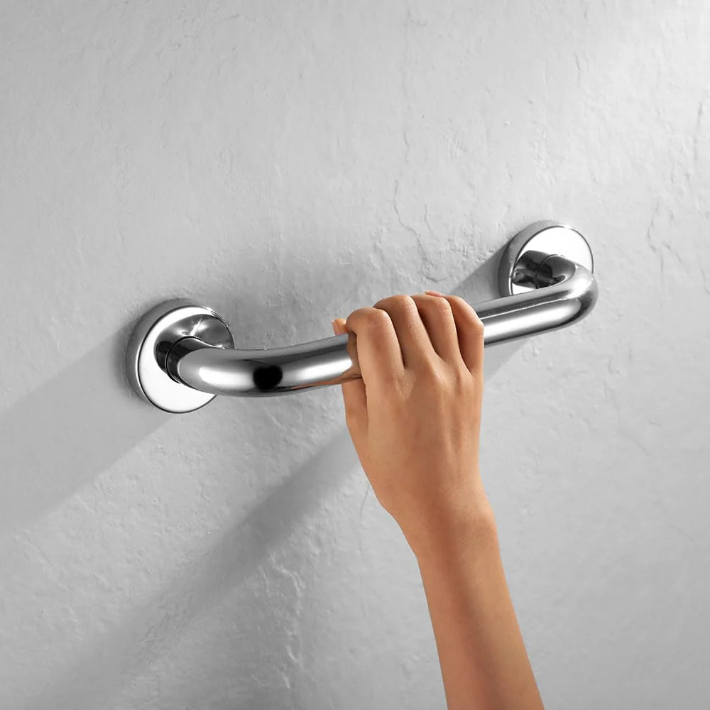 Plantex 11 Inch Toilet Support for Elderly People/Wall-Mounted Safety Handle - Stainless Steel (Chrome) - Image 5