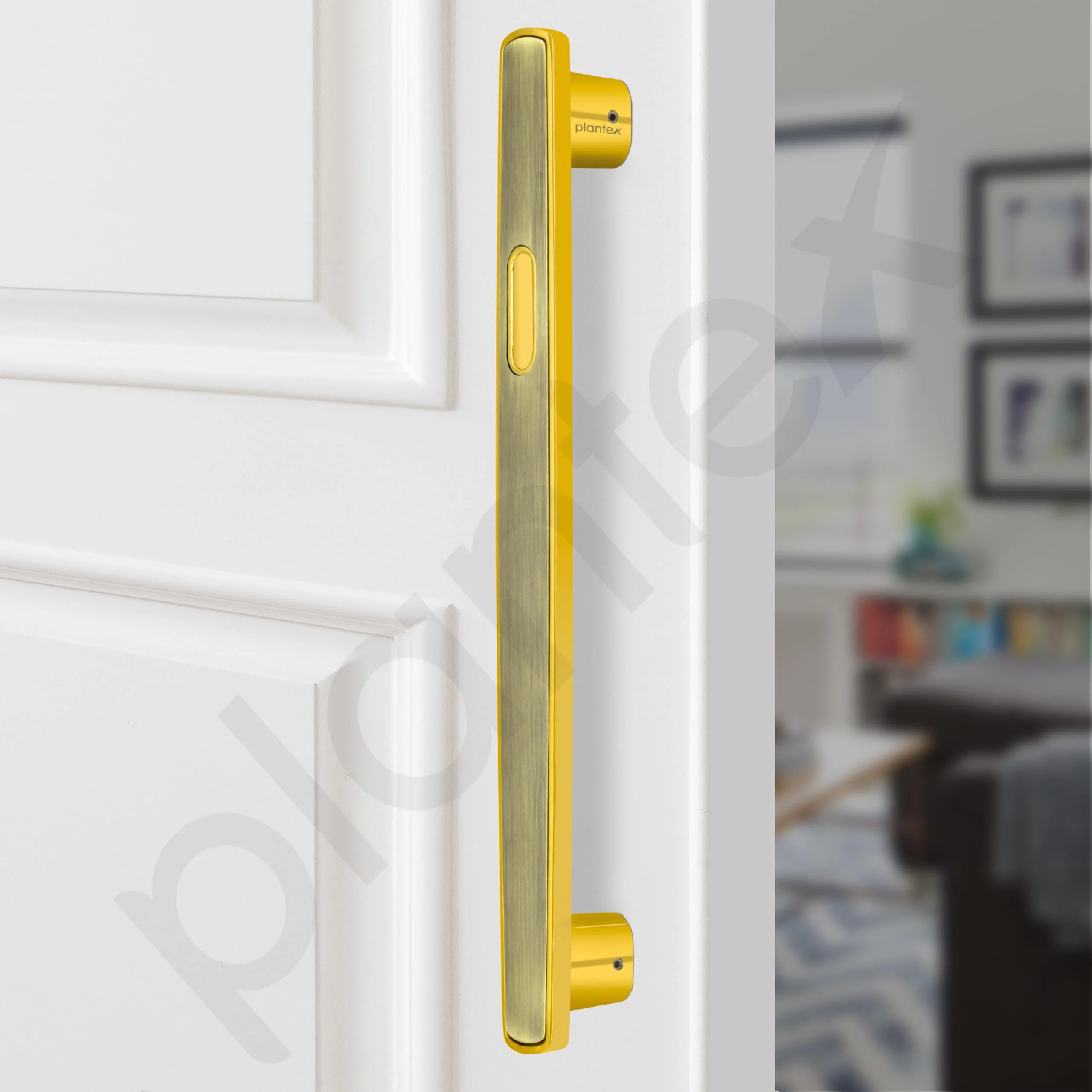 Plantex 14 Inch Main Door Handle for Wooden Doors - Pull-Push Handle Accessory (Pack of 1, Brass Antique) - Image 7