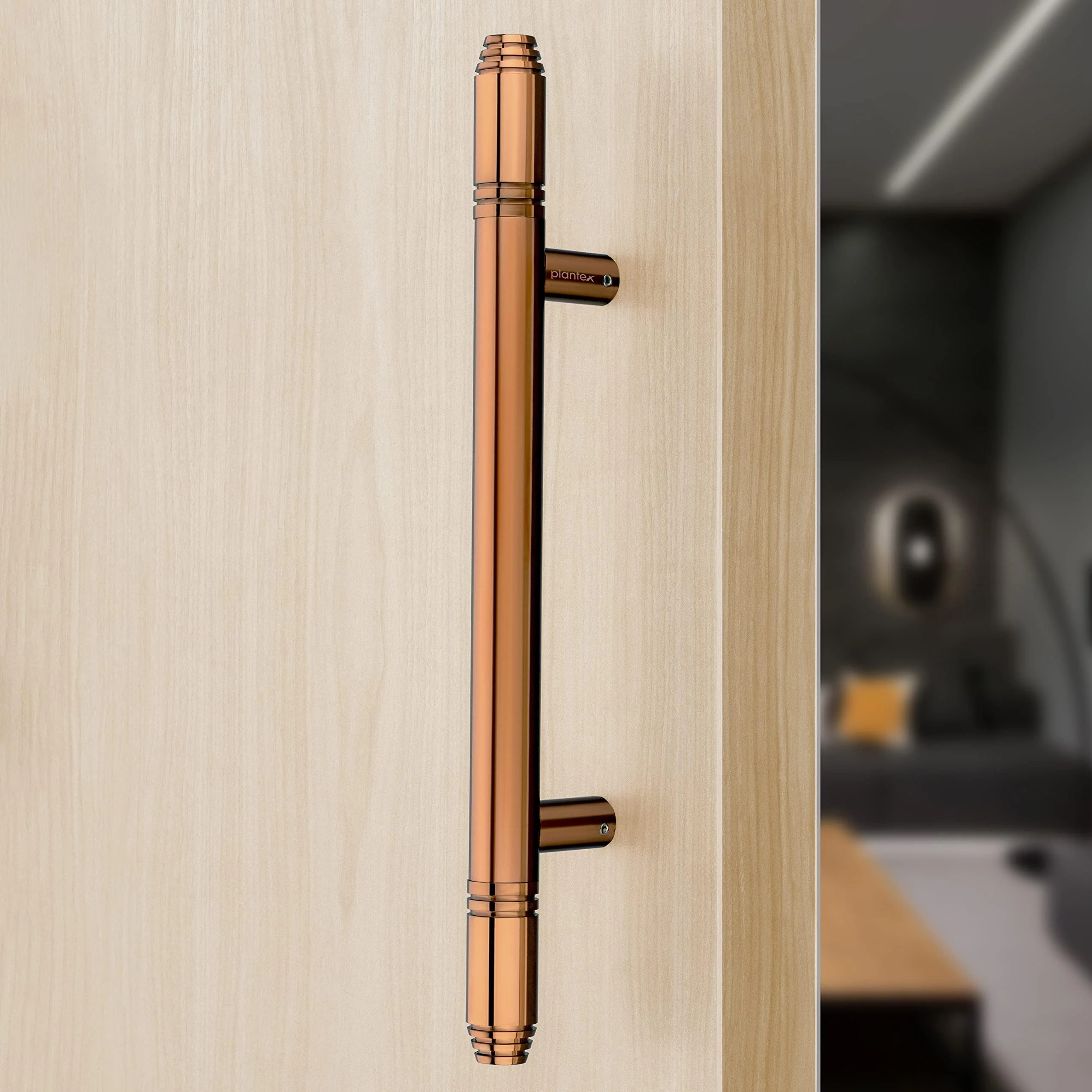Plantex 14 Inch Main Door Handle/Heavy Duty Pull-Push Handle for Glass & Wooden Doors - Pack of 1 (PVD Rose Gold) - 3 Years Warranty - Image 7