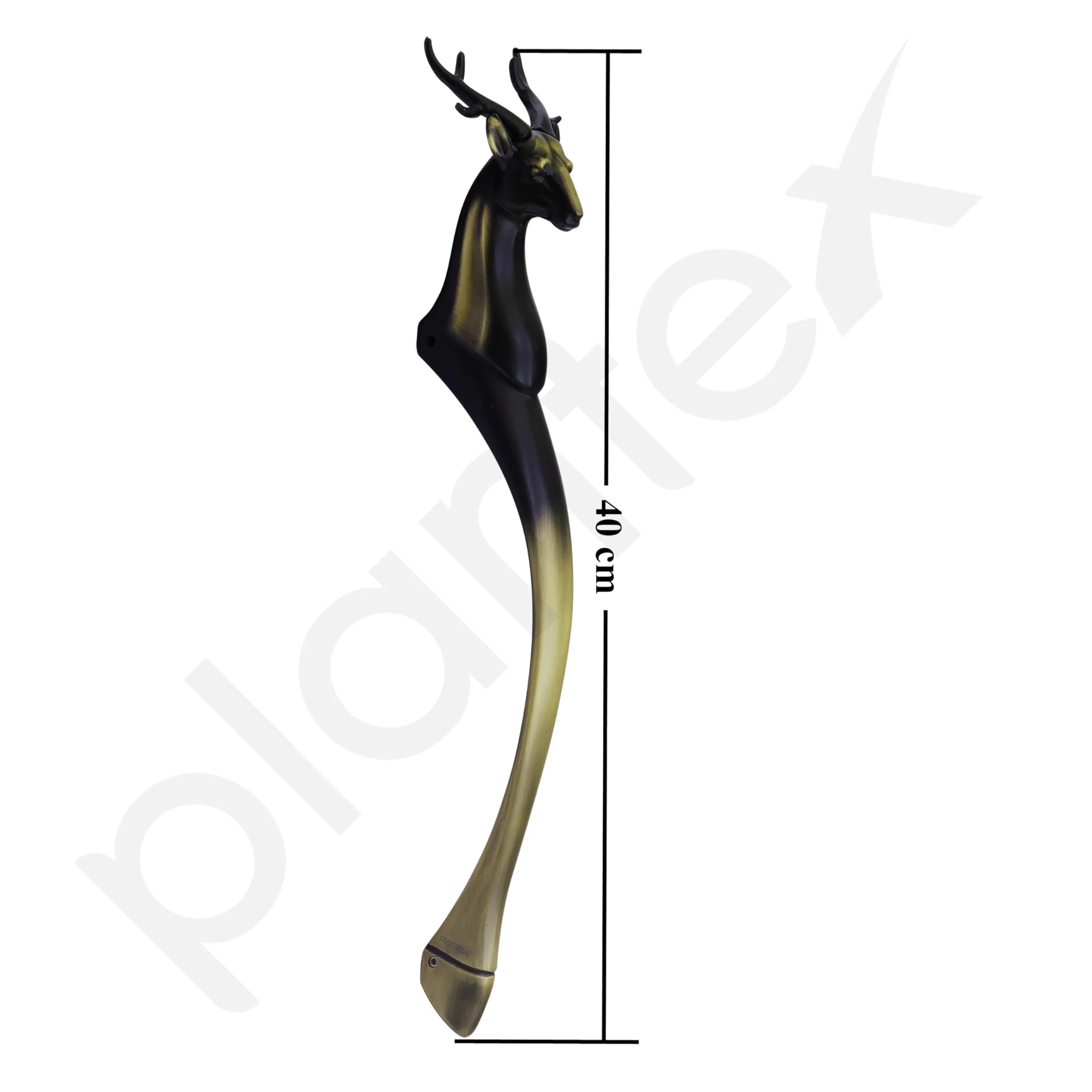 Plantex 16-inches Door Handle for Main Door/Heavy Duty Deer Shape Handles/Pull Push Antique Door Handle for Home/Hotel/Office- Pack of 1 (285-Brass Antique) - 3 Years Warranty - Image 3