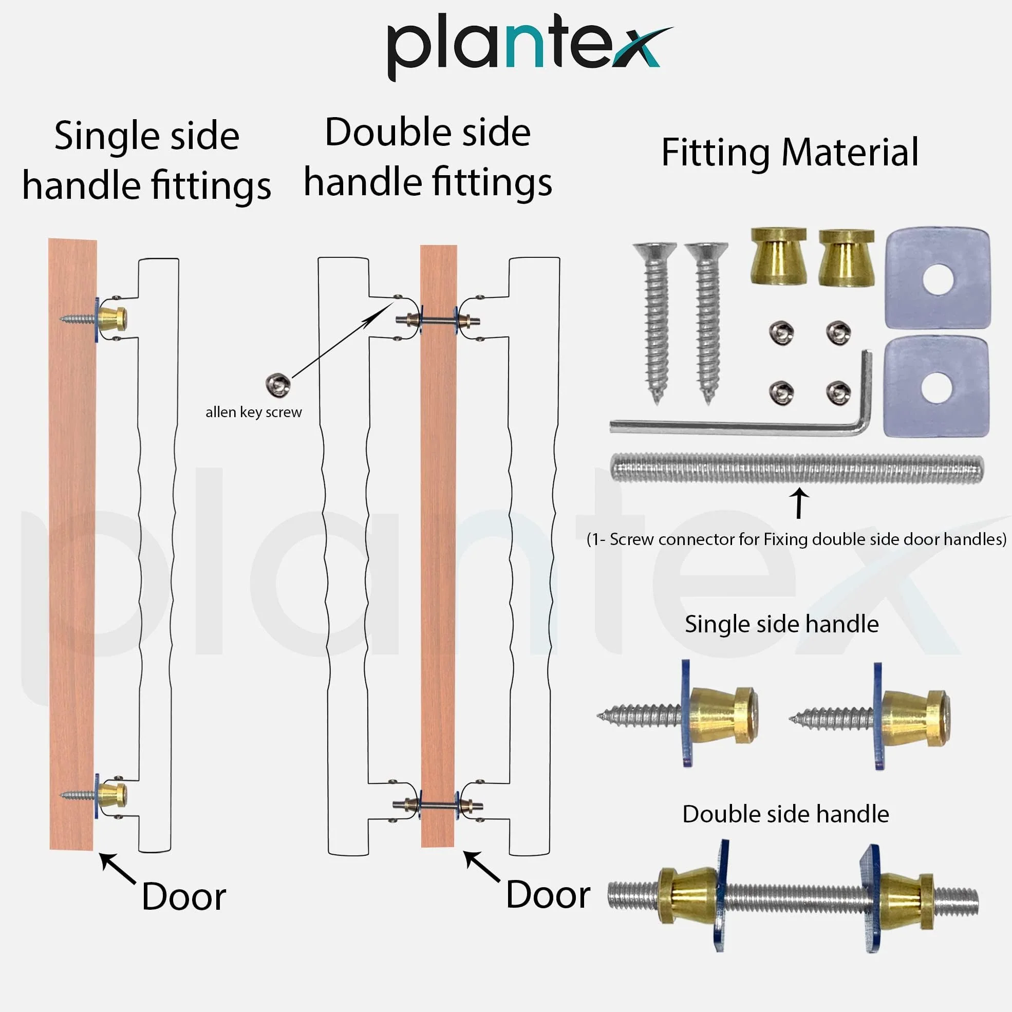 Plantex 16-inches Door Handle for Main Door/Heavy Duty Deer Shape Handles/Pull Push Antique Door Handle for Home/Hotel/Office- Pack of 1 (285-Brass Antique) - 3 Years Warranty - Image 4