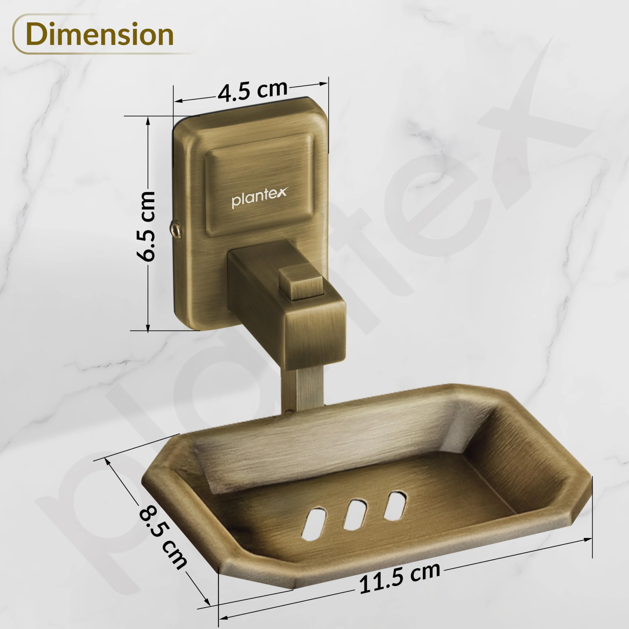 Plantex 304 Garde Stainless Steel Soap Holder for Bathroom/Soap Dish/Bathroom Soap Stand/Bathroom Accessories - Darcy (Antique) - Image 4