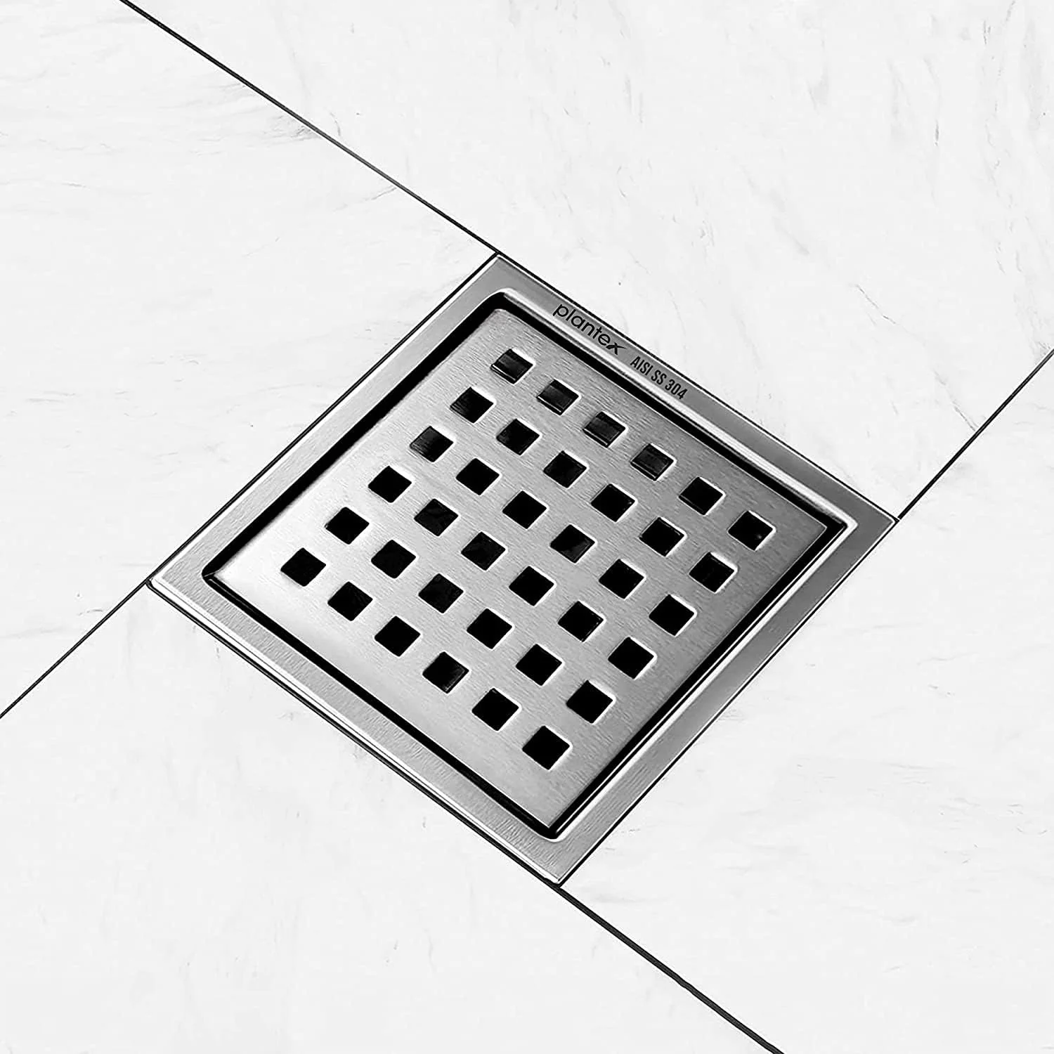 Plantex 304 Grade Stainless Steel Bathroom Floor Drain/Bathroom Floor Drain Cover/Bathroom Water Drainer/Floor Trap for Bathroom and Kitchen - (6x6 inches) - Image 2