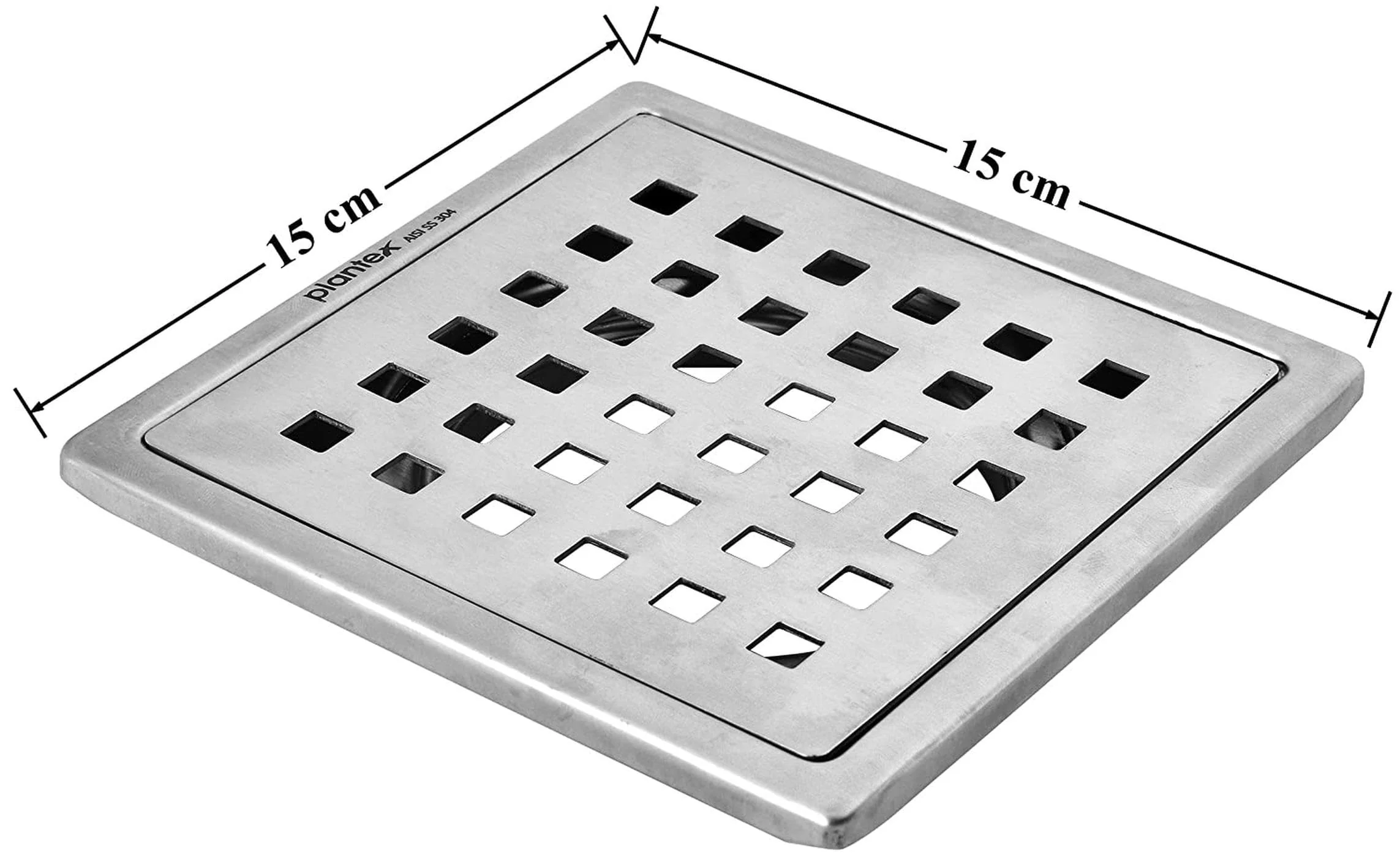 Plantex 304 Grade Stainless Steel Bathroom Floor Drain/Bathroom Floor Drain Cover/Bathroom Water Drainer/Floor Trap for Bathroom and Kitchen - (6x6 inches) - Image 3