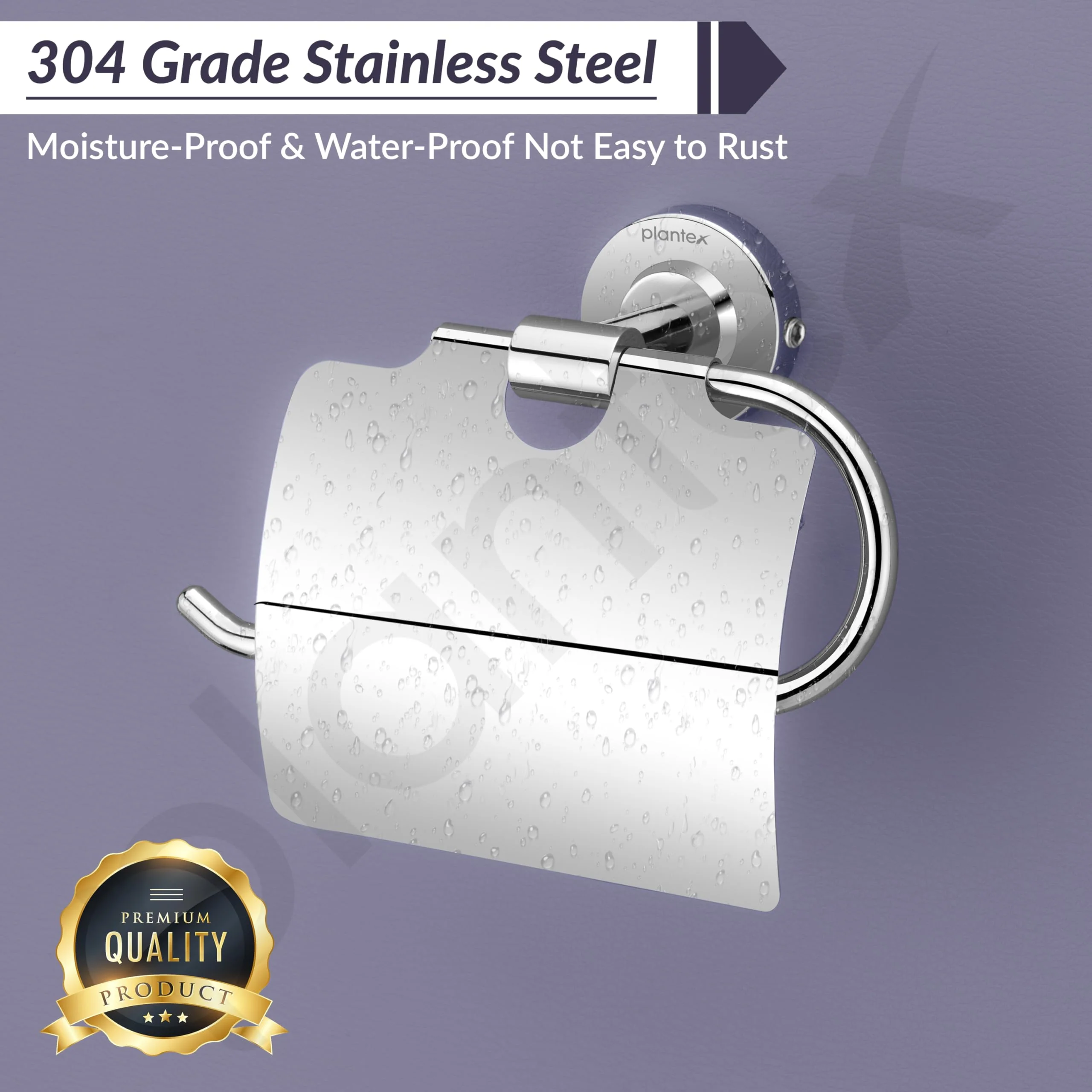 Plantex 304 Grade Stainless Steel Chrome Finish Toilet Paper Roll Holder for Bathroom/Tissue Holder for washroom/Bathroom Accessories - Daizy - Image 6
