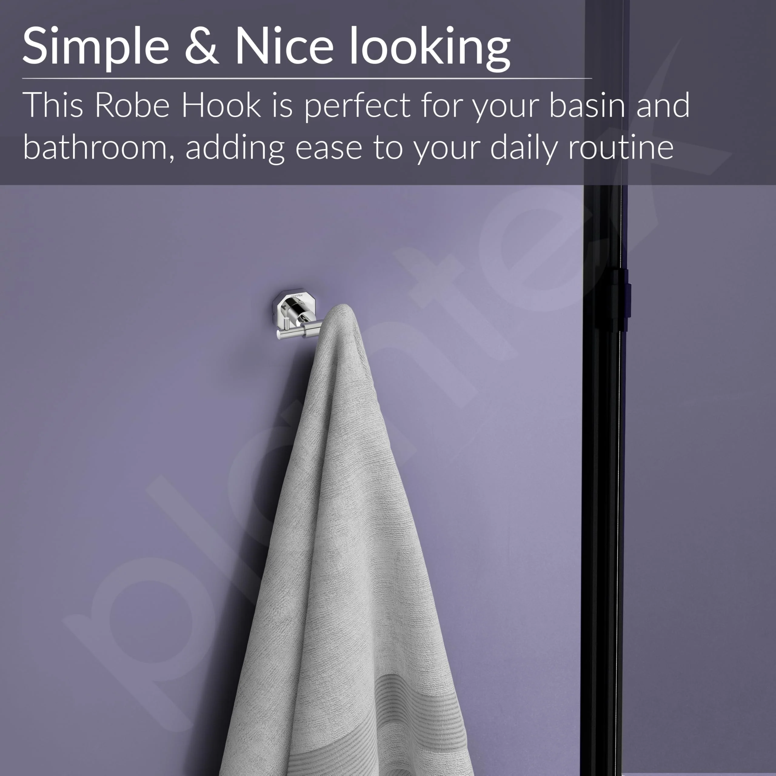 Plantex 304 Grade Stainless Steel Hook for Bathroom/Cloth Hanger for Wall/Hanger Hooks/Wall Hooks for Hanging Strong - Nipron (Chrome) - Image 6