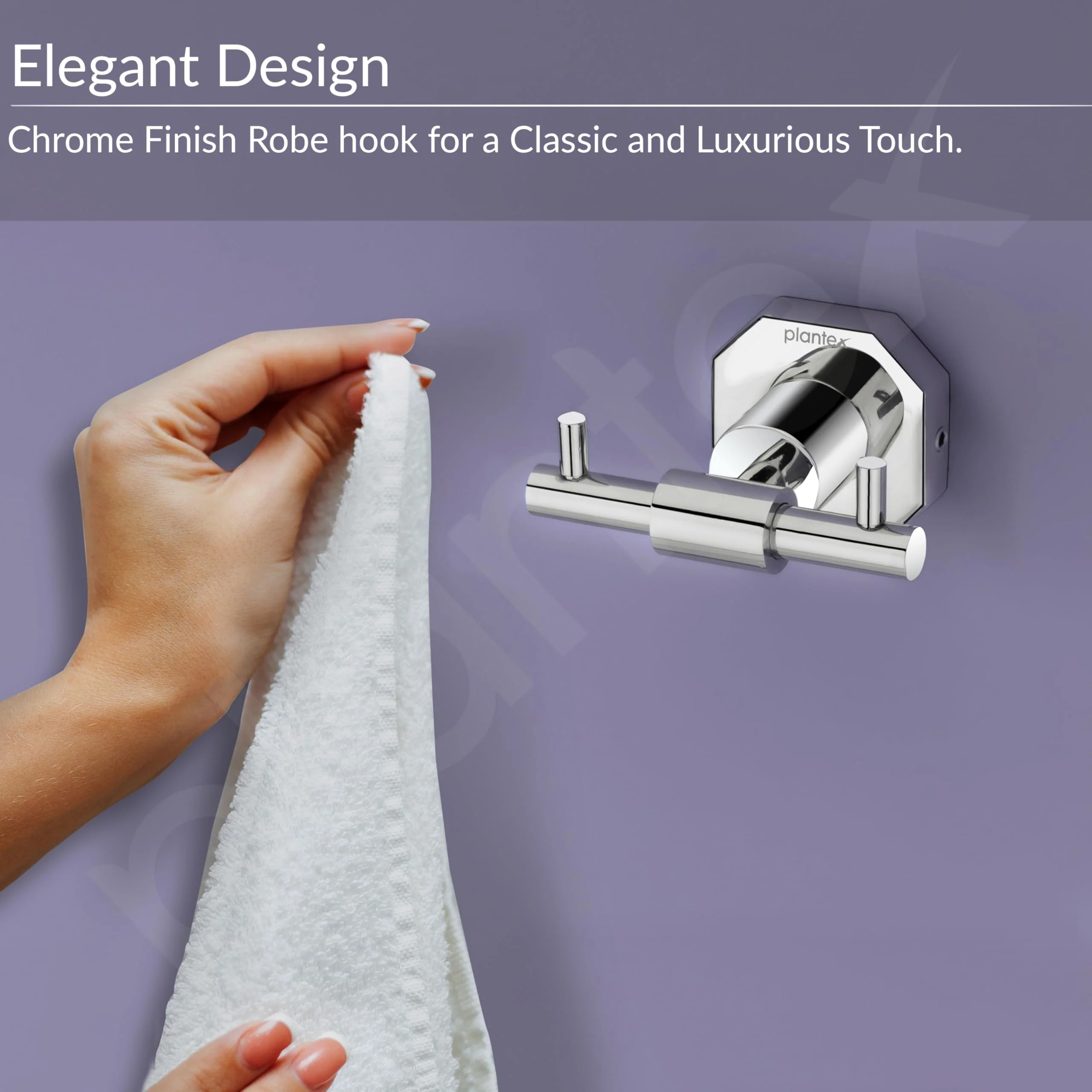 Plantex 304 Grade Stainless Steel Hook for Bathroom/Cloth Hanger for Wall/Hanger Hooks/Wall Hooks for Hanging Strong - Nipron (Chrome) - Image 7