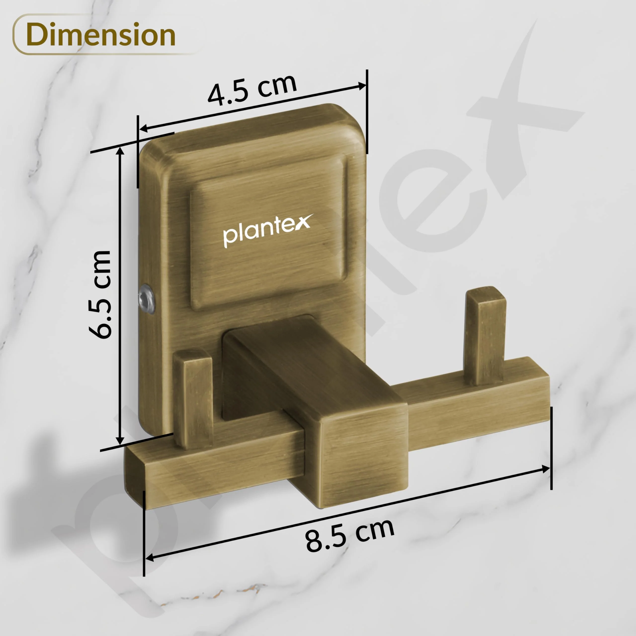 Plantex 304 Grade Stainless Steel Robe Hook/Cloth-Towel Hanger/Door Hanger-Hook/Bathroom Accessories - Darcy (Antique) - Image 4