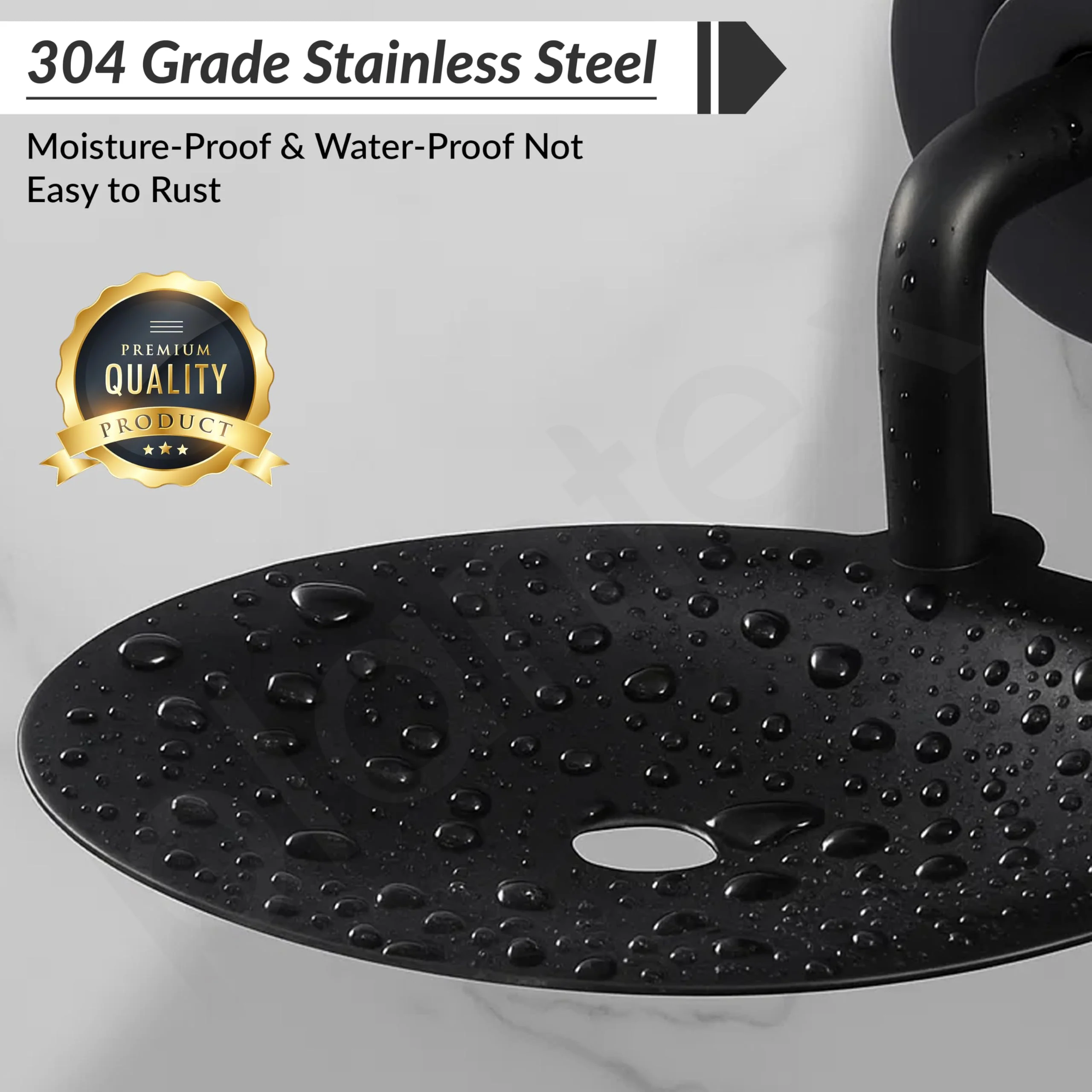 Plantex 304 Grade Stainless Steel Soap Holder/Stylish and Durable Soap Dish for Bathroom/Single Soap Tray/Bathroom Accessories - Daizy (Black) - Image 7