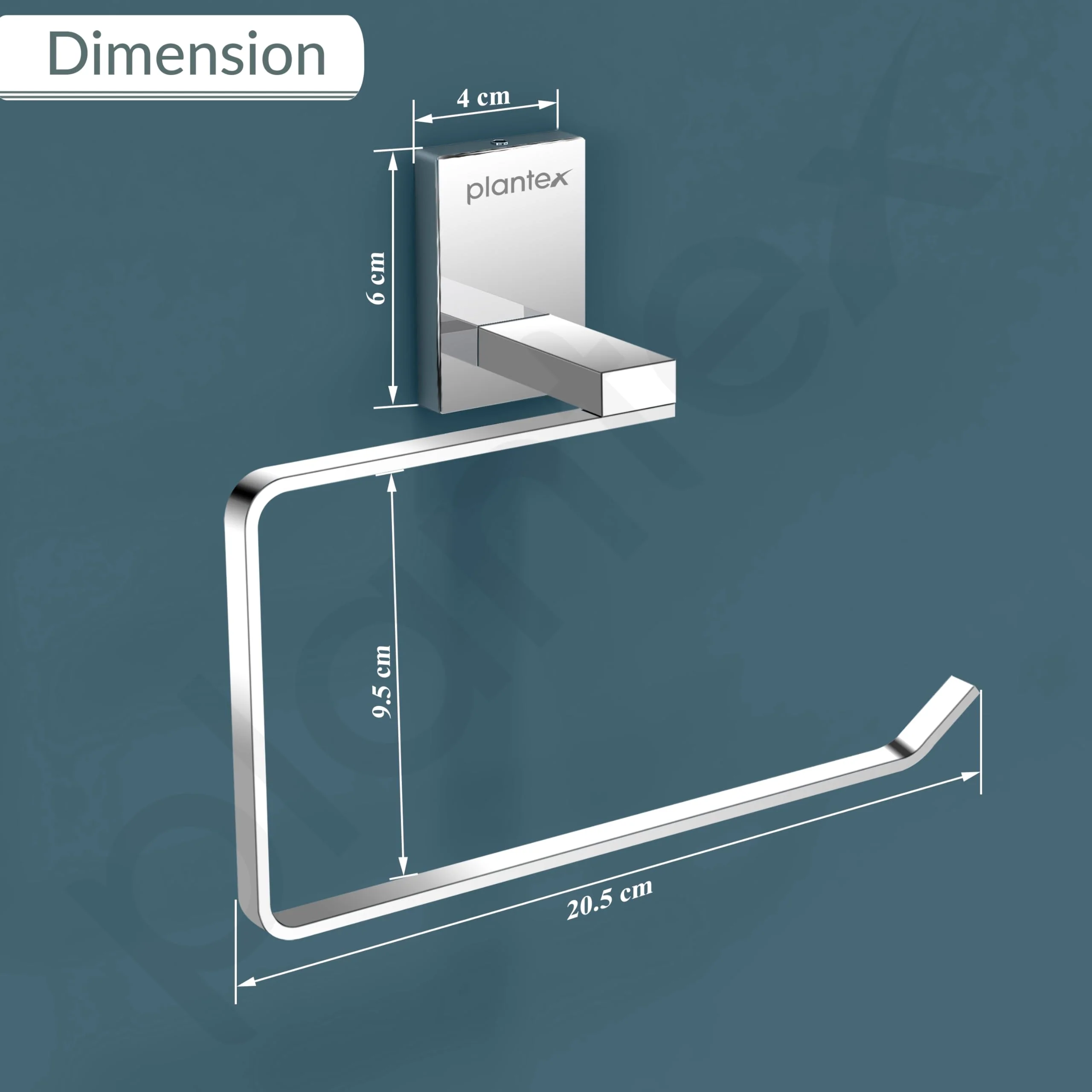 Plantex 304 Grade Stainless Steel Towel Ring for Bathroom/Napkin Hanger for Washbasin/Napkin Holder/Bathroom Accessories - iris (Chrome) - Image 3