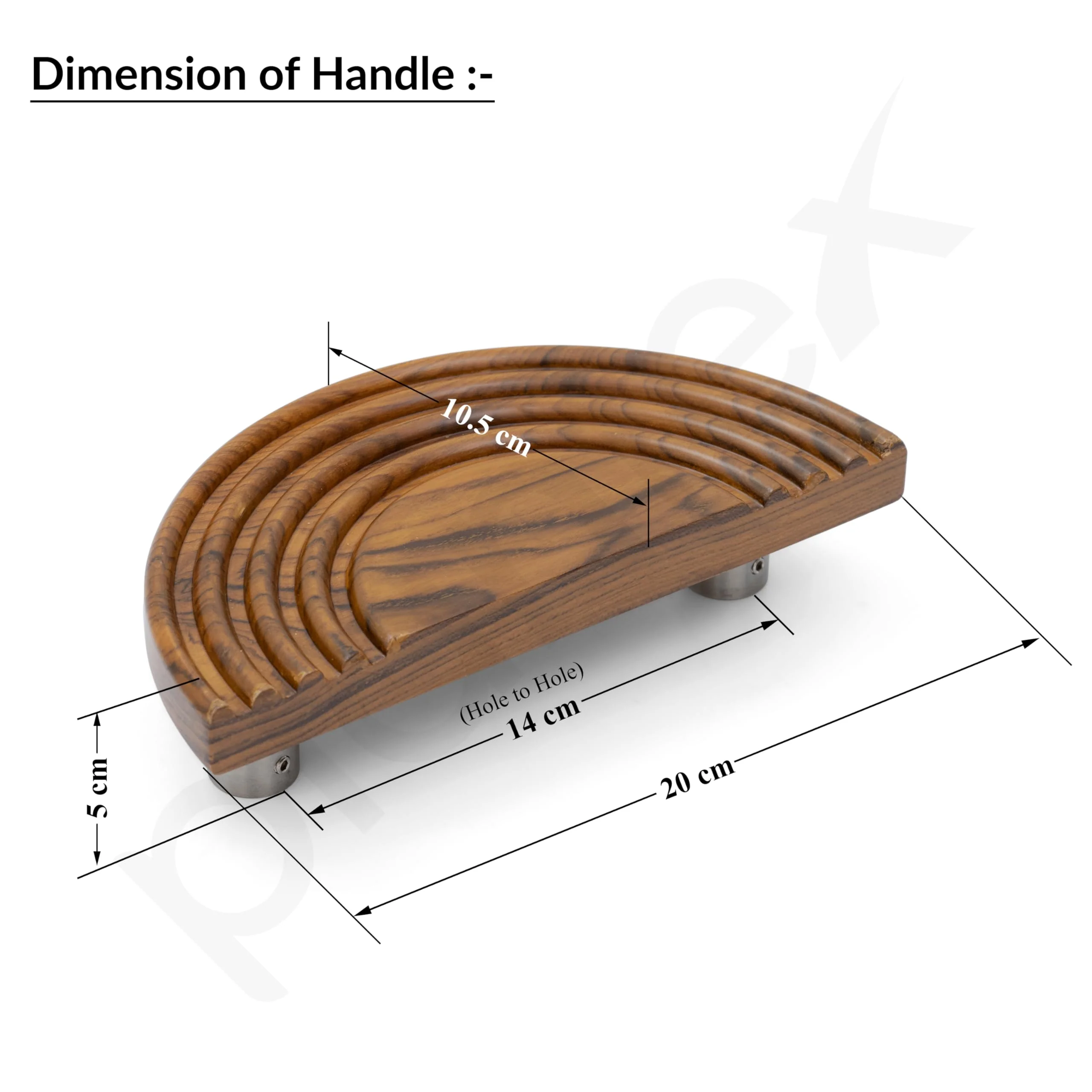 Plantex 8 Inch Main Door Handle/Wooden Handle for Door/Pull-Push Door Handle/Door Accessories (Pack of 1) - Image 3