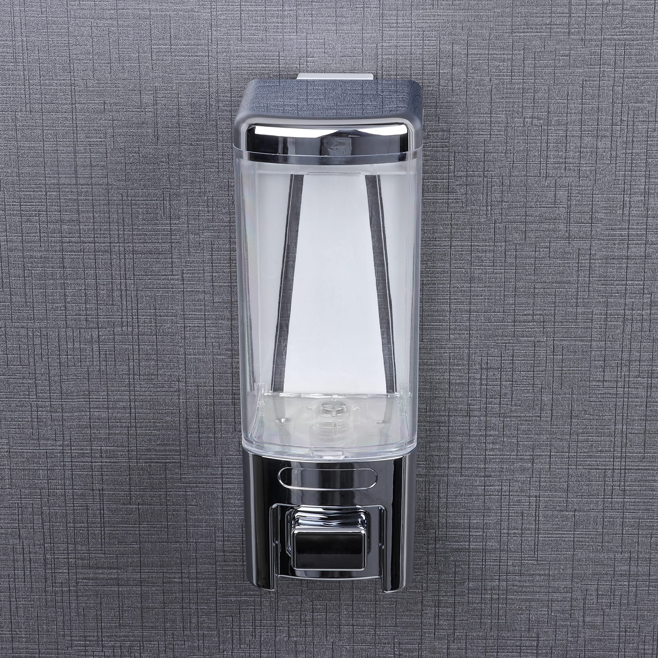 Plantex ABS Plastic Liquid Soap Dispenser/Shampoo Dispenser for Kitchen/Washbasin/Hand Wash Dispenser/Bathroom Accessories - Chrome - Image 3