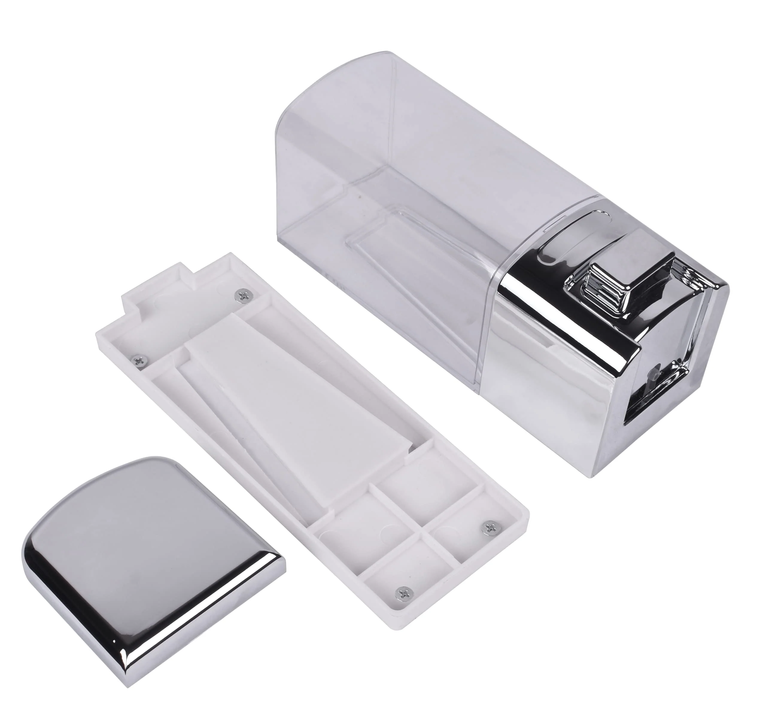 Plantex ABS Plastic Liquid Soap Dispenser/Shampoo Dispenser for Kitchen/Washbasin/Hand Wash Dispenser/Bathroom Accessories - Chrome - Image 6