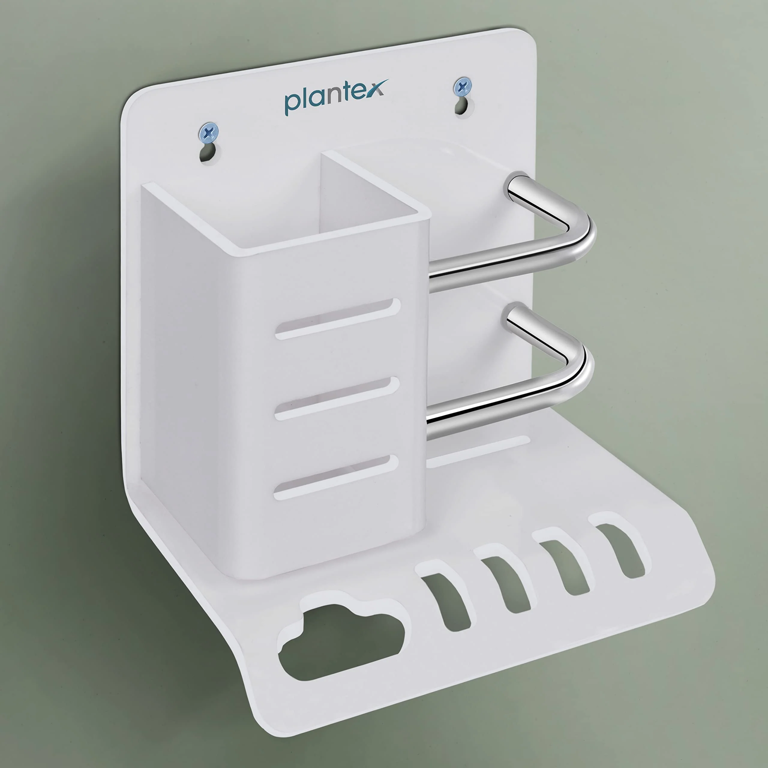 Plantex Acrylic Multipurpose Tooth Brush Holder/Stand/Tumbler for Bathroom Accessories - (White) - Image 6