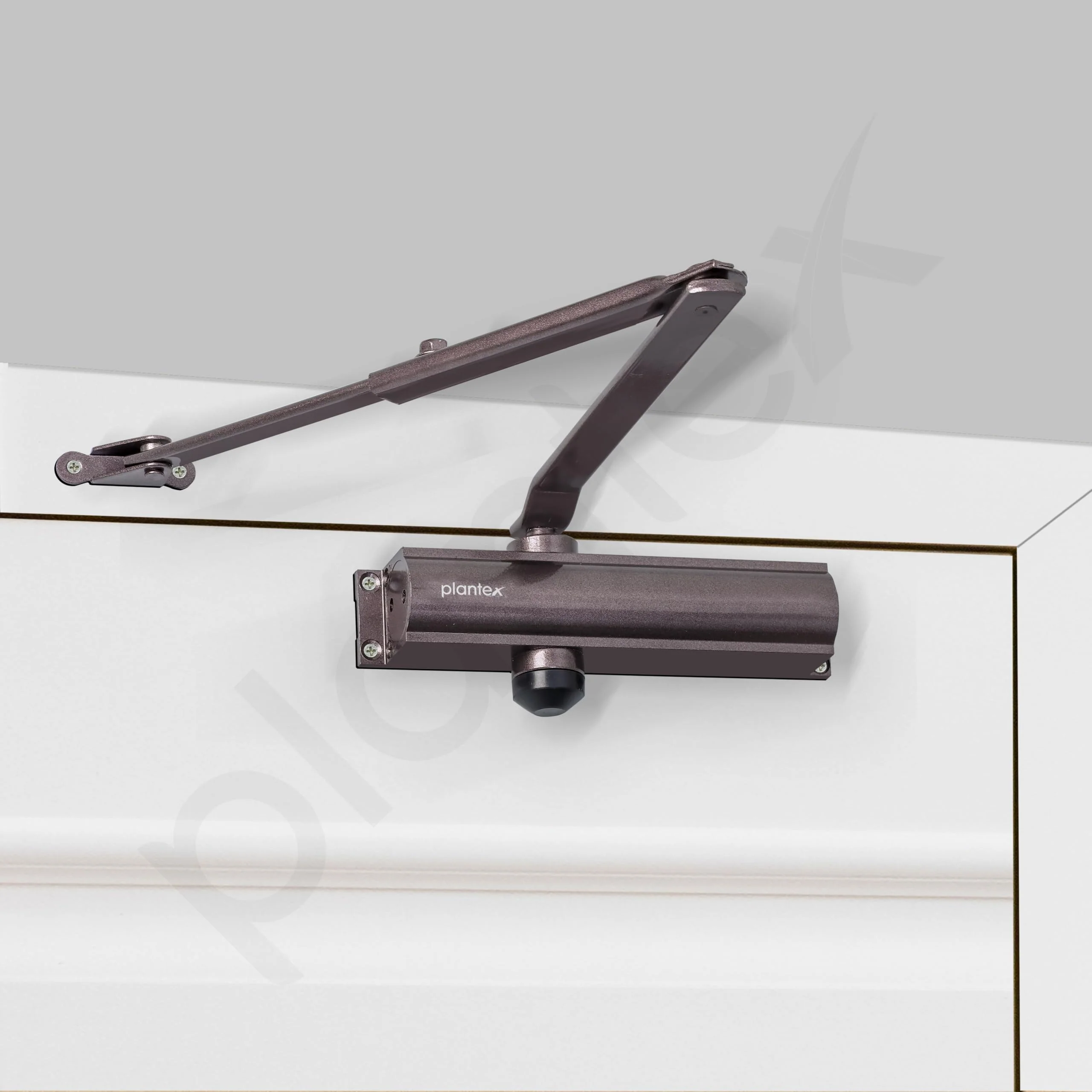 Plantex Aluminium Hydraulic Door Closer for Wooden Doors - Automatic Soft Close for Hotel/Home/Office - ISO 9001 Certified (MI-200, Capacity 55 kg, Brown) - Image 6