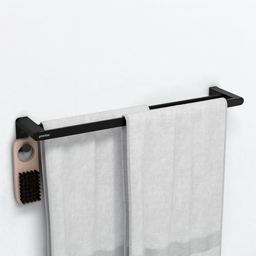 Plantex Aluminum Bathroom Dual Soap Holder with Hook/Soap Stand/Soap Dish/Bathroom Accessories - Black