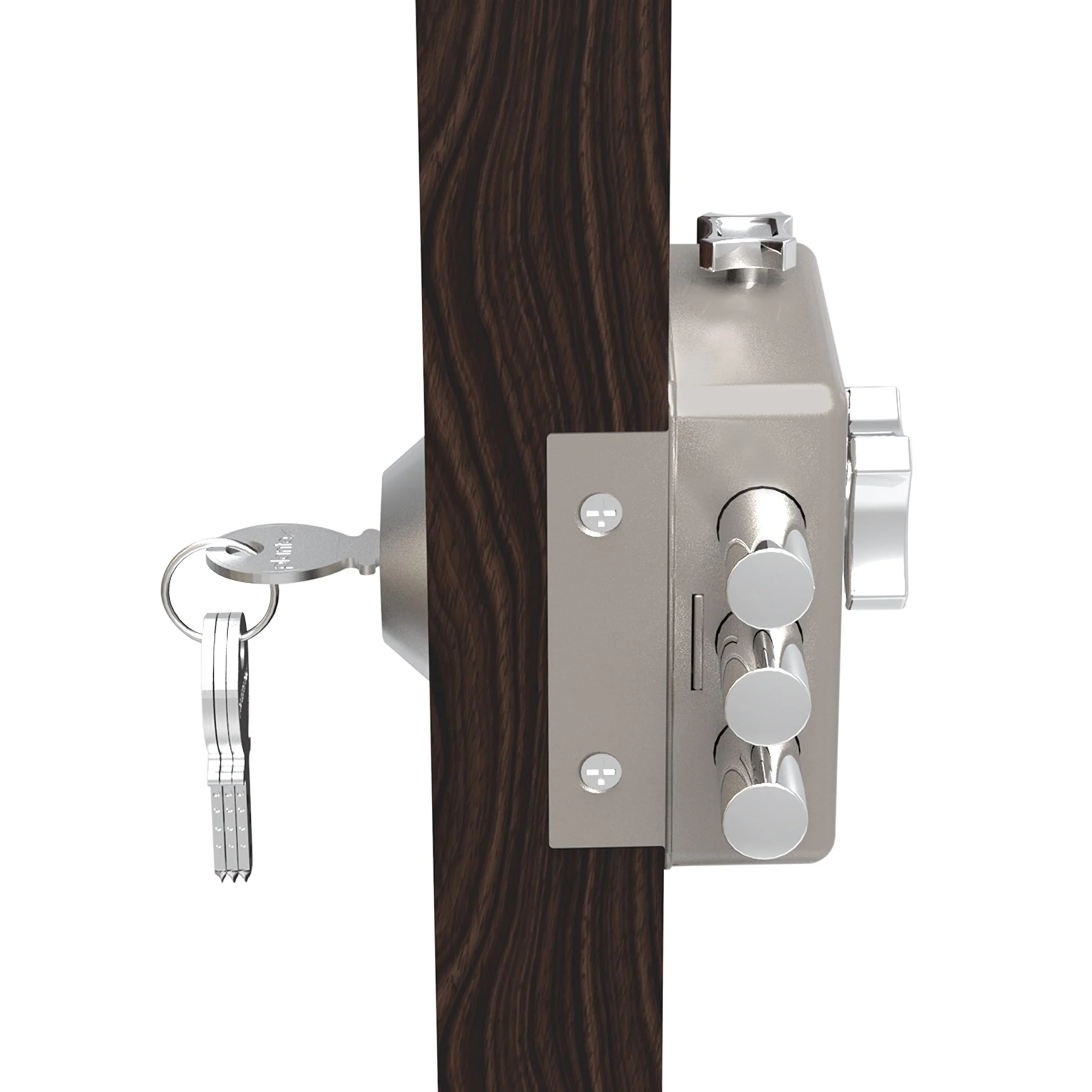 Plantex Brass Heavy Duty Dead Bolt Lock/Rim Lock Set/Trio Lock Dead Bolt For Home,Office,Hotel (Matt) - Image 7