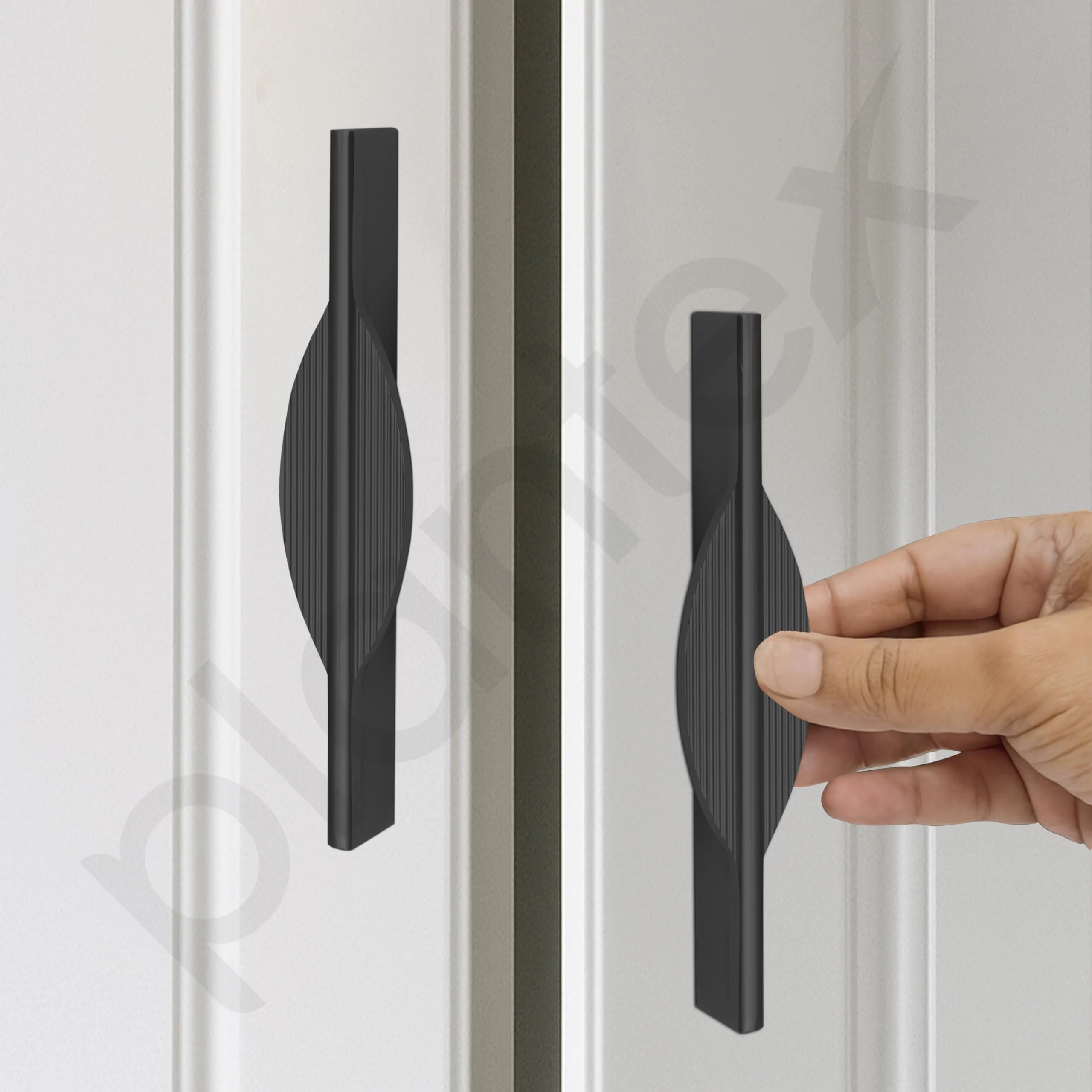 Plantex Cabinet Handle/160mm Handle for Cabinet/Door Pull-Push Handle for Home/Office/Hotel - Pack of 1 (Black) - Image 7