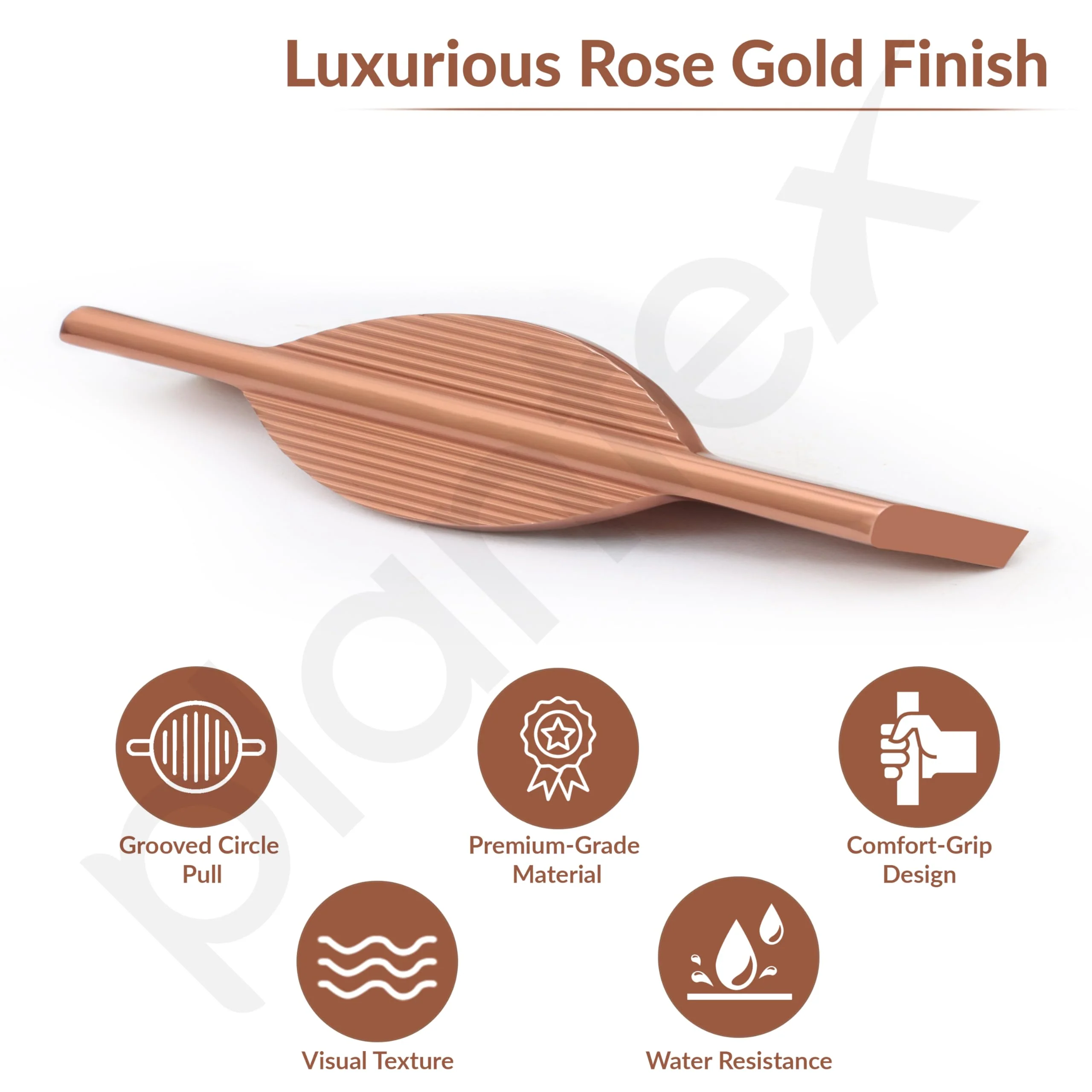 Plantex Cabinet Handle/160mm Handle for Cabinet/Door Pull-Push Handle for Home/Office/Hotel - Pack of 1 (Rose Gold) - Image 2