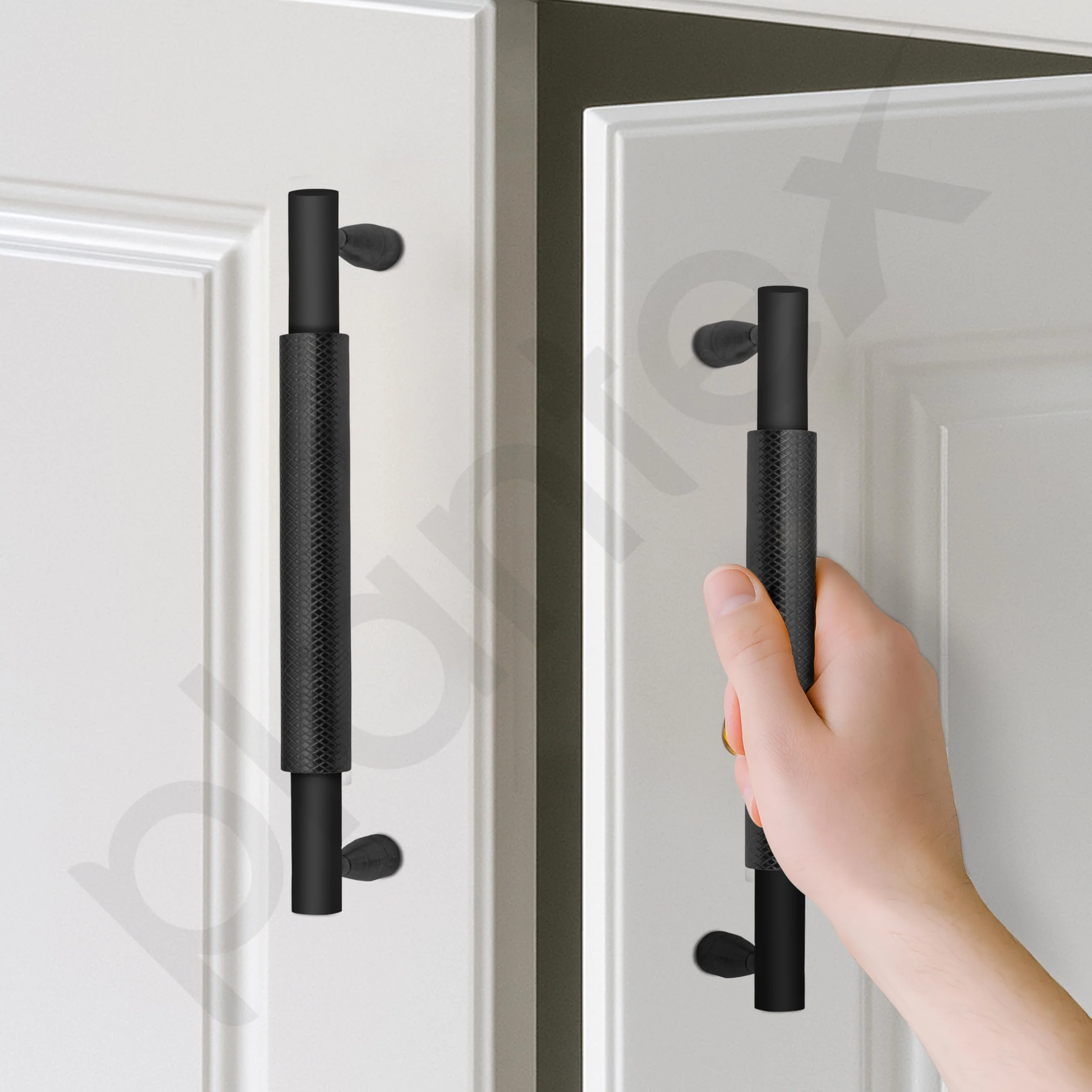 Plantex Cabinet Handle/160mm Handle for Cabinet/Wardrobe Handle/Door Pull-Push Handle for Home/Office - Pack of 1 (Black) - Image 7