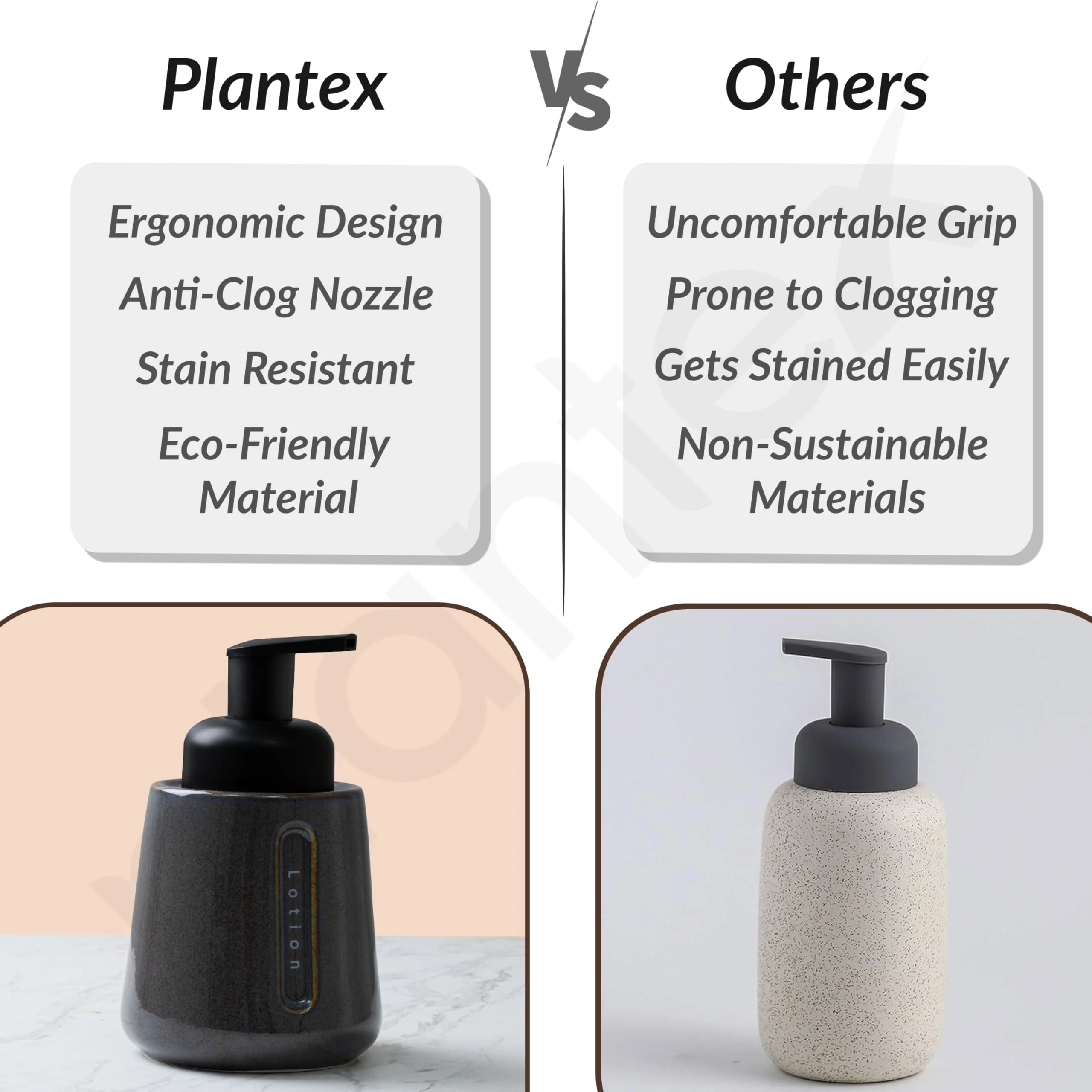 Plantex Ceramic Soap Dispenser for Washbasin/Hand Soap Dispenser/Soap Dispenser for Kitchen/Bathroom Accessories - Pack of 1 - Image 5