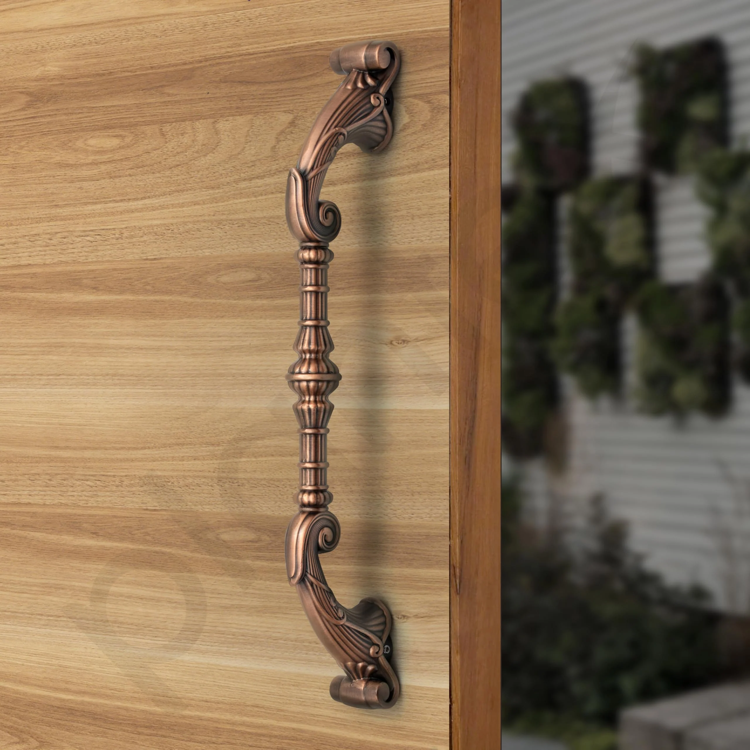 Plantex Door Handle/14 Inch Main Door Handle/Aluminium Door Handle/Pull-Push Door Handle/Door Accessories (Pack of 1, Copper Antique) - Image 6