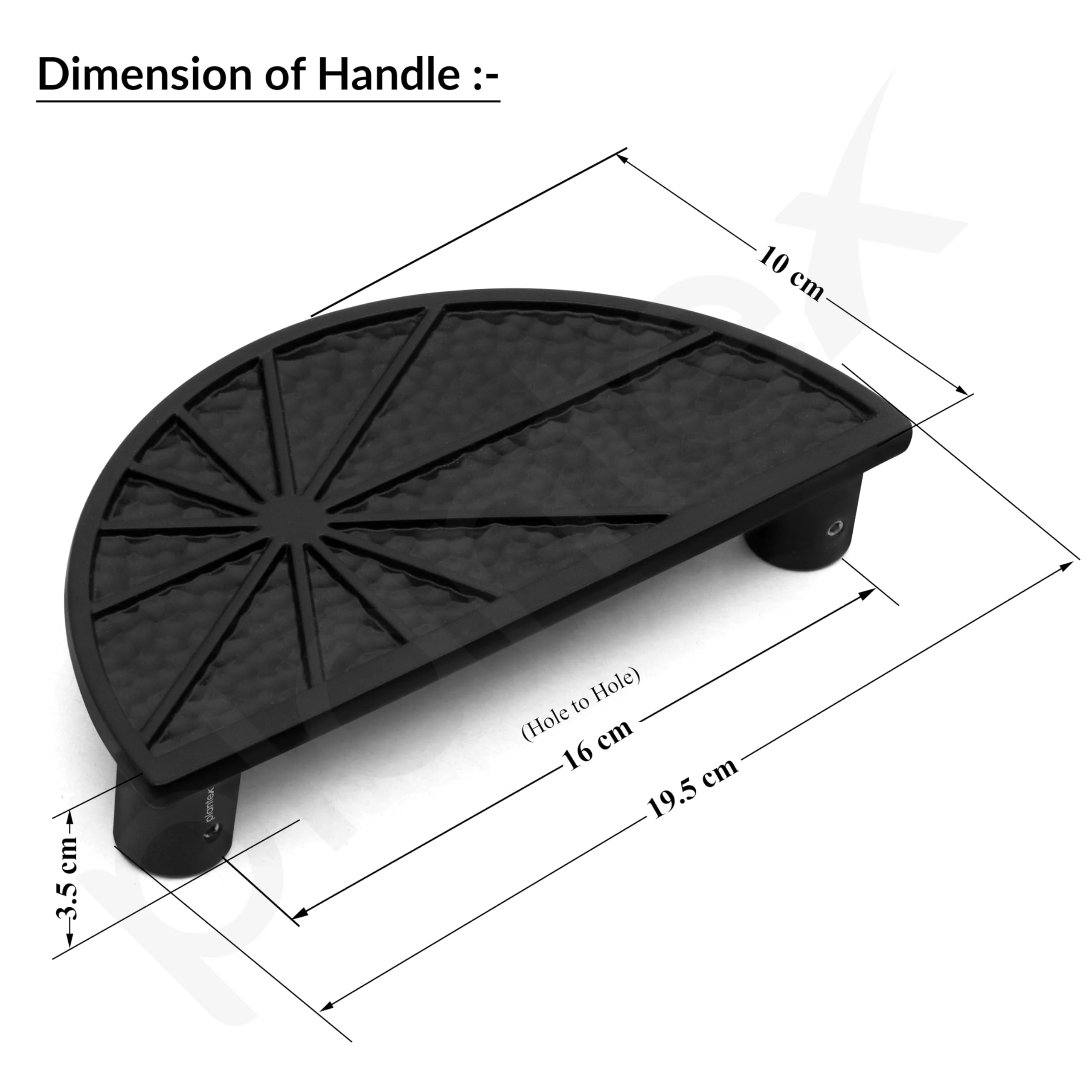 Plantex Door Handle/8 Inch Main Door Handle/Door Handle for Home/Pull-Push Door Handle/Door Accessories - Pack of 1 (Black) - Image 4