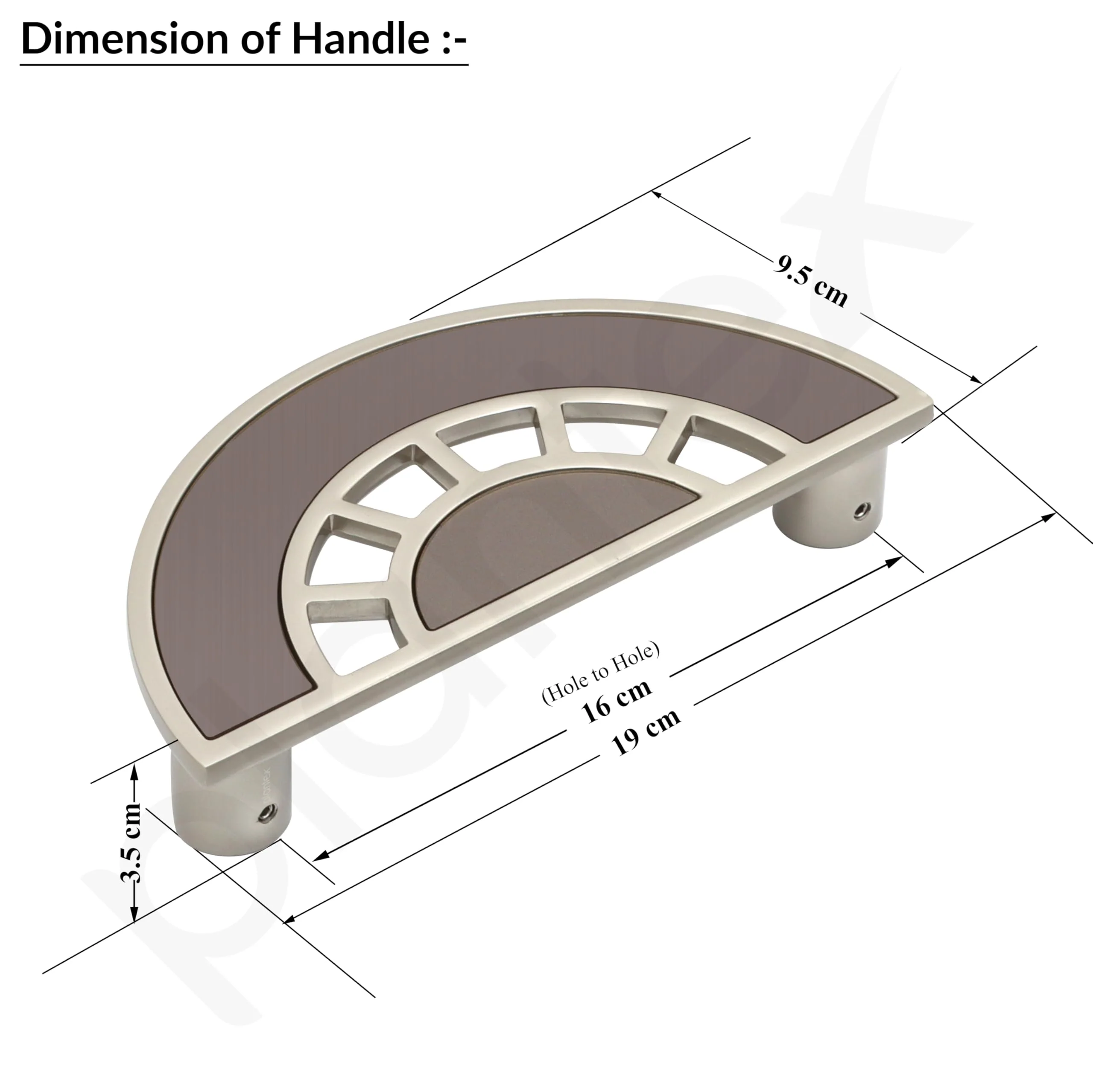 Plantex Door Handle/8 Inch Main Door Handle/Door Handle for Home/Pull-Push Door Handle/Door Accessories - Pack of 1 (Satin White, Satin Black) - Image 4