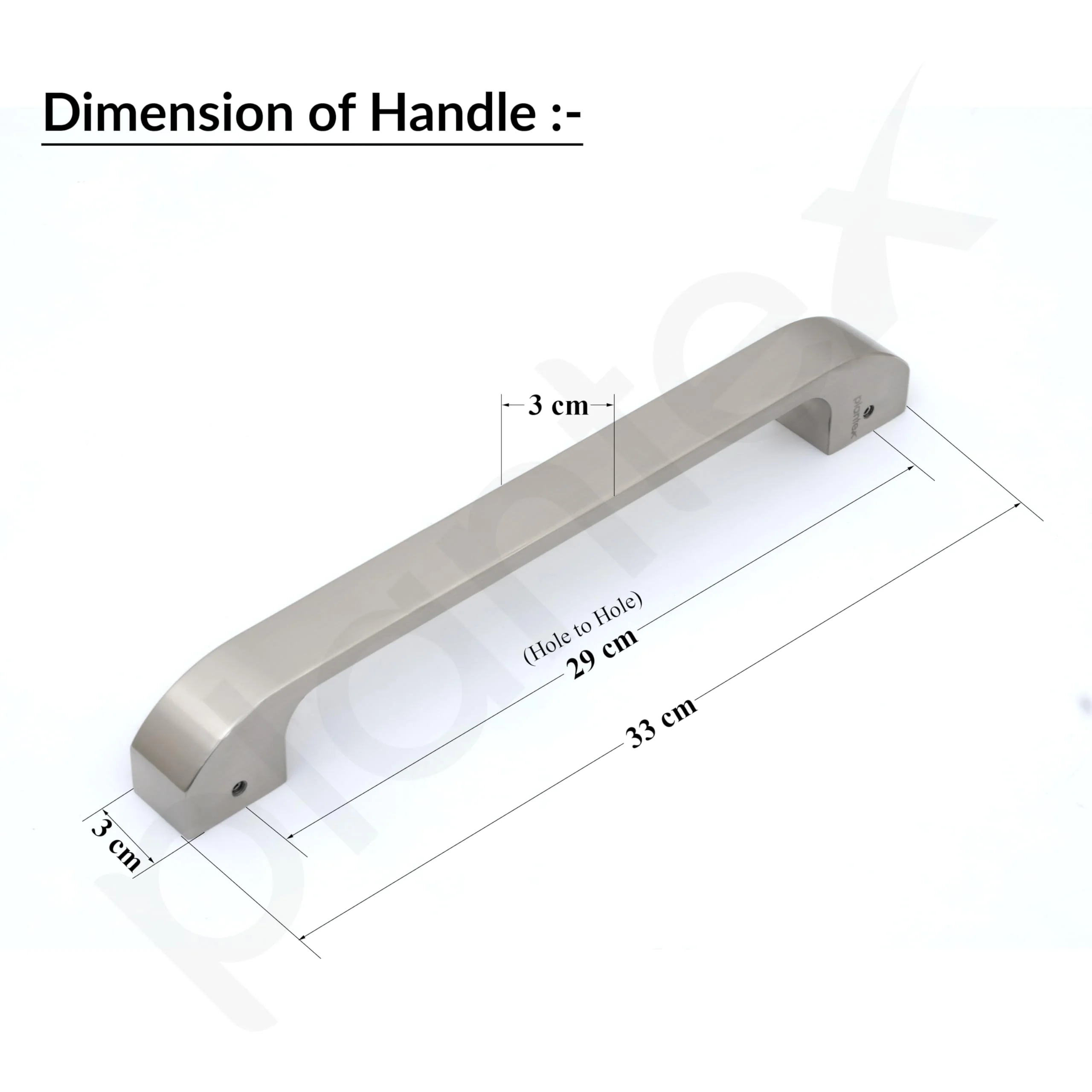 Plantex Door Handle/Main Door Handle/13 inch Pull-Push Handle for Home/Office/Hotel - Pack of 1 (SH-289, Matt) - 3 Years Warranty - Image 4