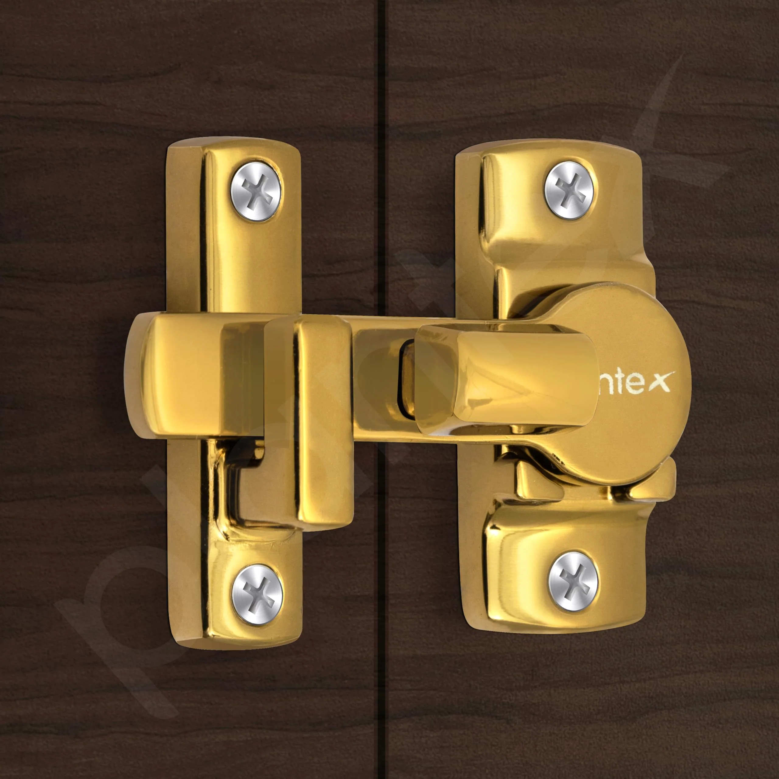 Plantex Door Latch/Door Lock Latch for Balcony/Bathroom/Bedroom/Garden/Flip Latch Lock for Door/Lock Latch for Door/Chitkani/Door Back Stopper - Pack of 2 (Gold) - Image 2