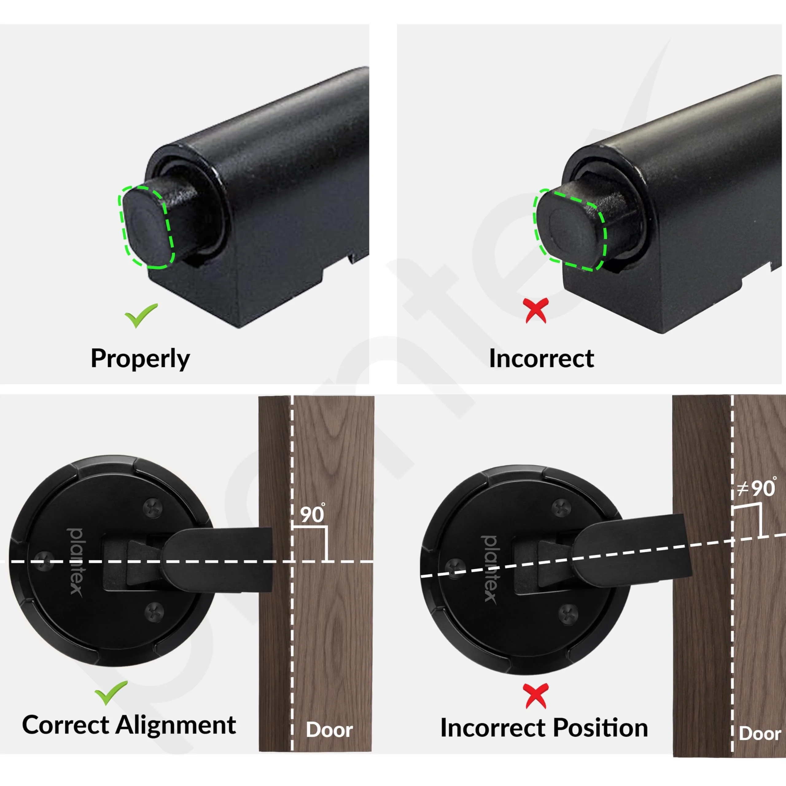 Plantex Door Stopper for Home/Floor Mounted Door Stopper/Door Holder/Door StopperS for Hotel/Office -Pack of 1 (Black) - Image 7