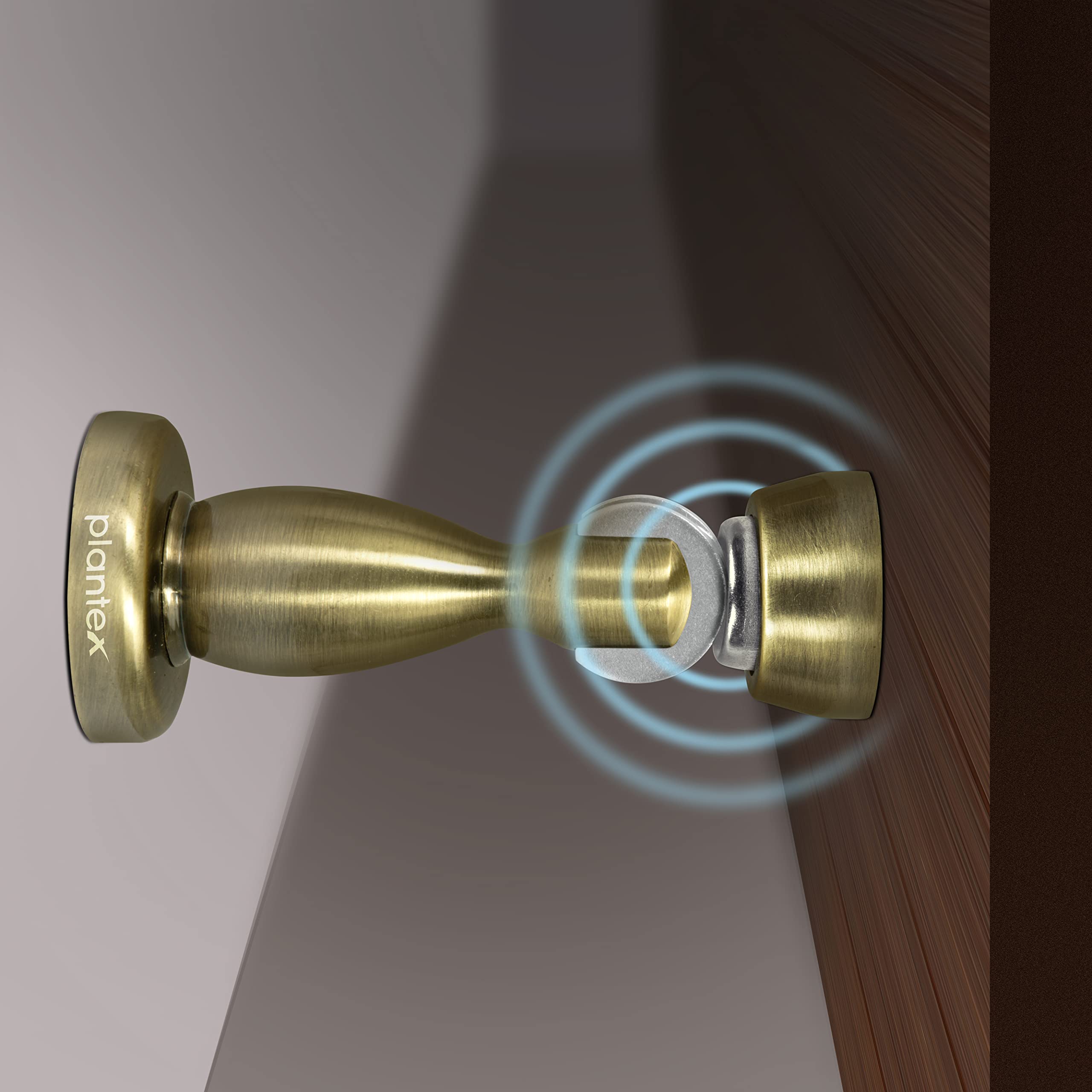 Plantex Door Stopper Magnetic/Gate Stopper for Main Door/360 Degree Magnet Door Catcher/Door Stopper for Home - (4 Inch,Brass Antique) - Image 5