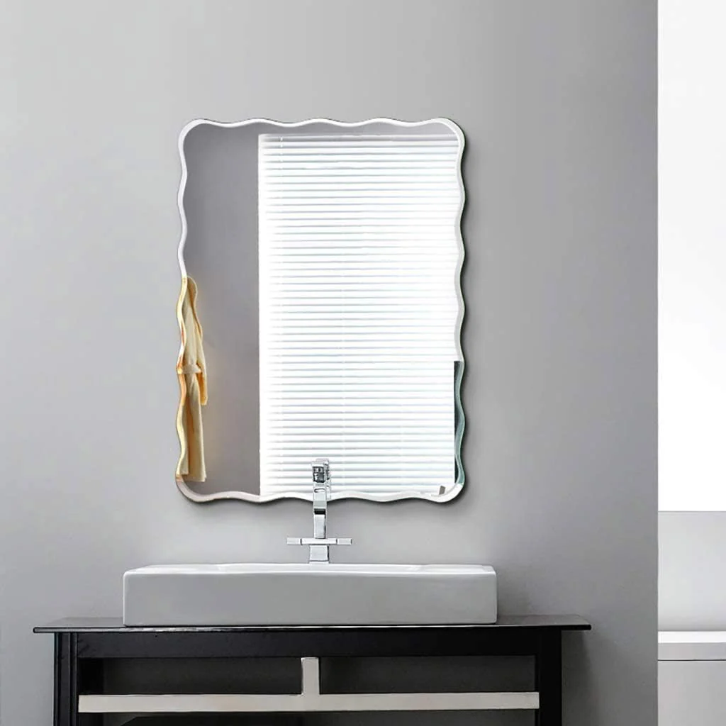 Plantex Frameless Bathroom Mirror/Rectangular Shape Glass for Wall/Mirror for Dressing Room/Living Room/Bedroom/Entryway (18 X 24 Inch) - Image 7