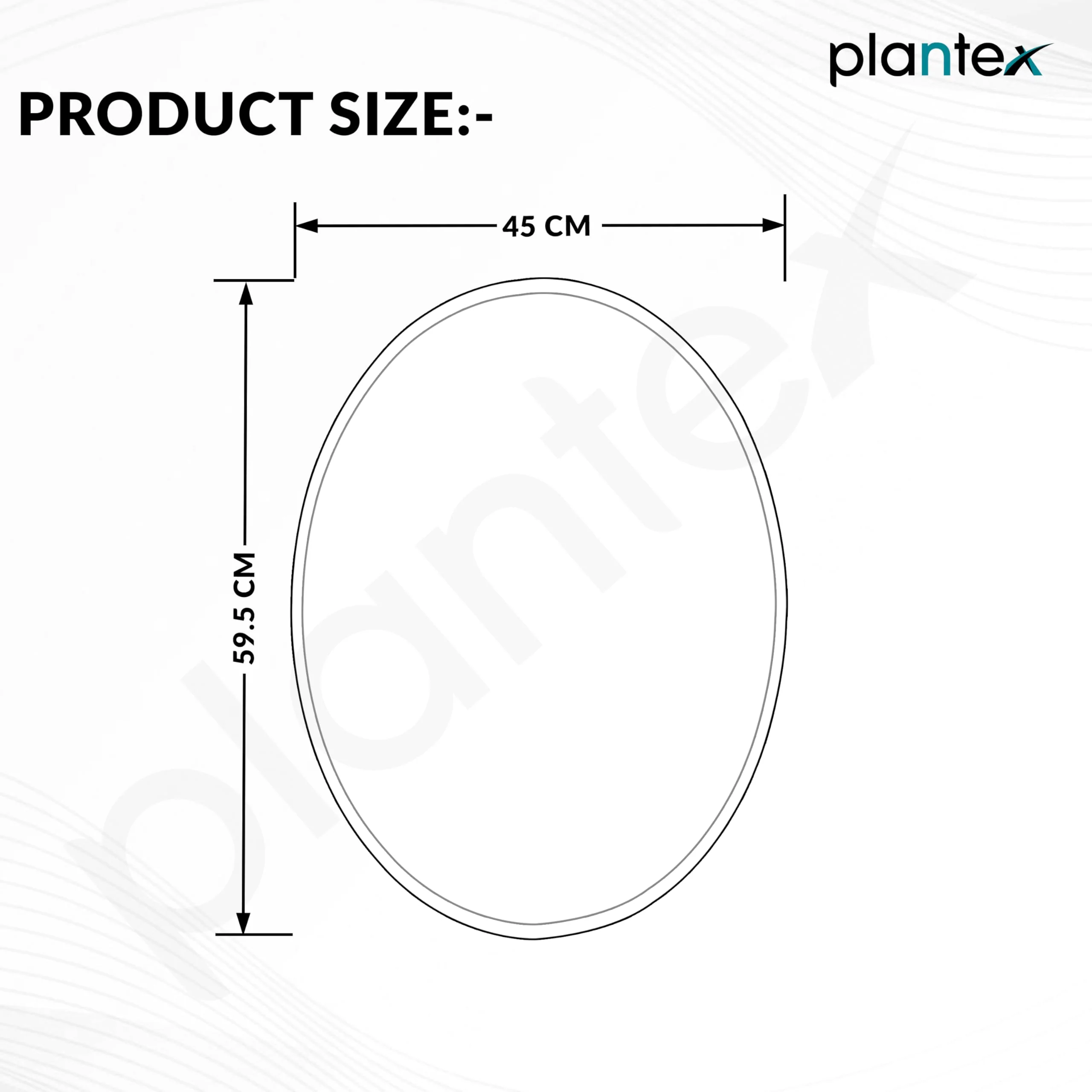 Plantex Frameless Oval Mirror for Wall/Bathroom/Dressing Room/Living Room/Bedroom/Entryway - Bathroom Accessories (18 X 24 Inch) - Image 5