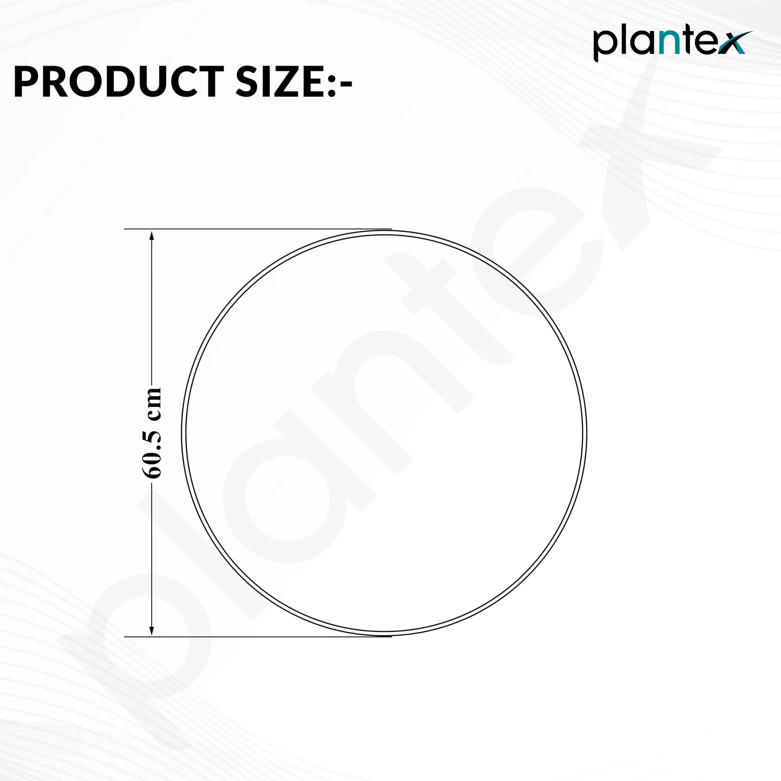 Plantex Frameless Round Mirror with Beveled Smooth Edges/Wall Mirror for Bathroom/Dressing Room/Living Room/Bedroom/Entryway (24 Inch) - Image 5