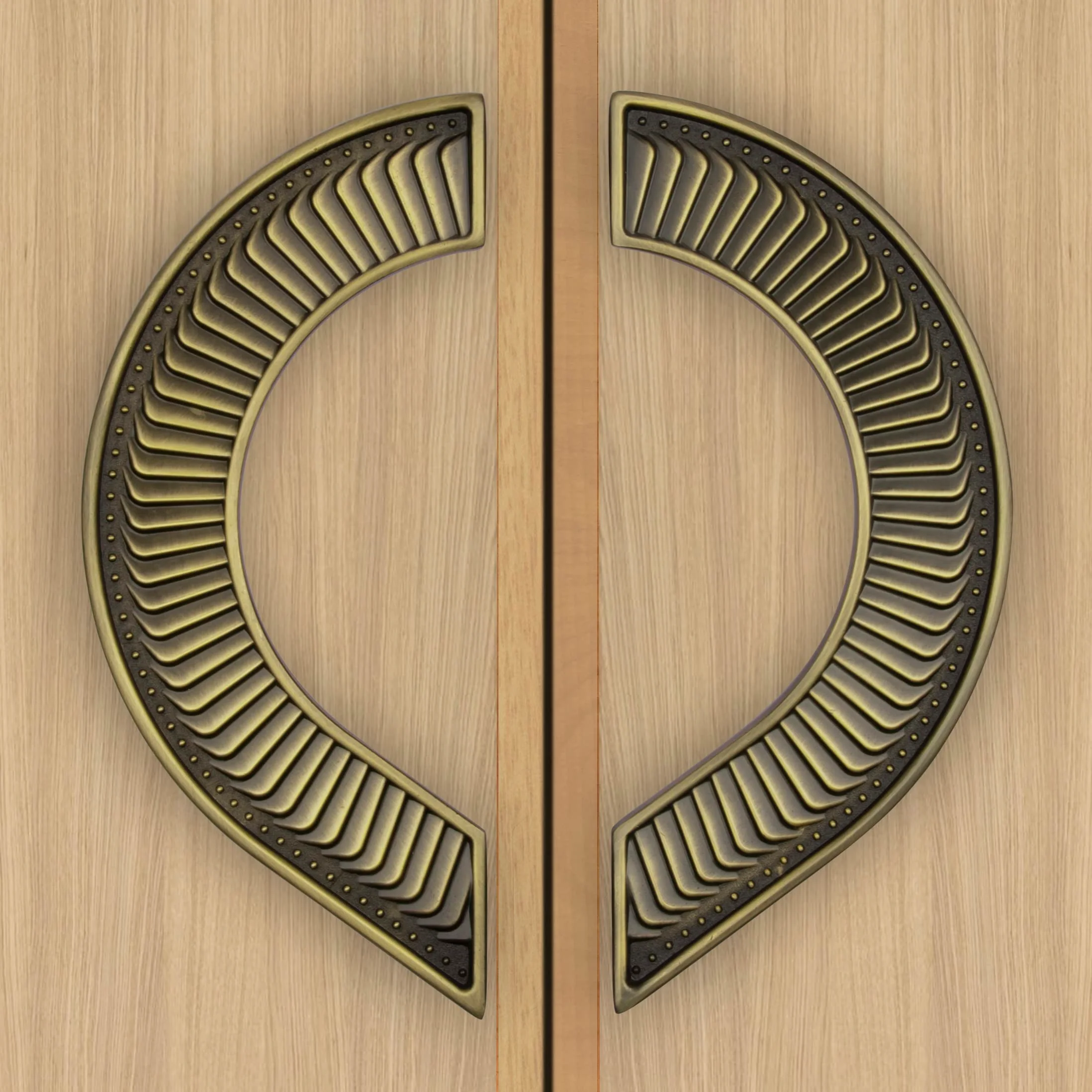 Plantex Heavy Duty 8-Inch Round Shape Main Door Handle - Pull Push Handle for Home Decor - Pack of 1 (321-Brass Antique Finish) - 3 Years Warranty - Image 5