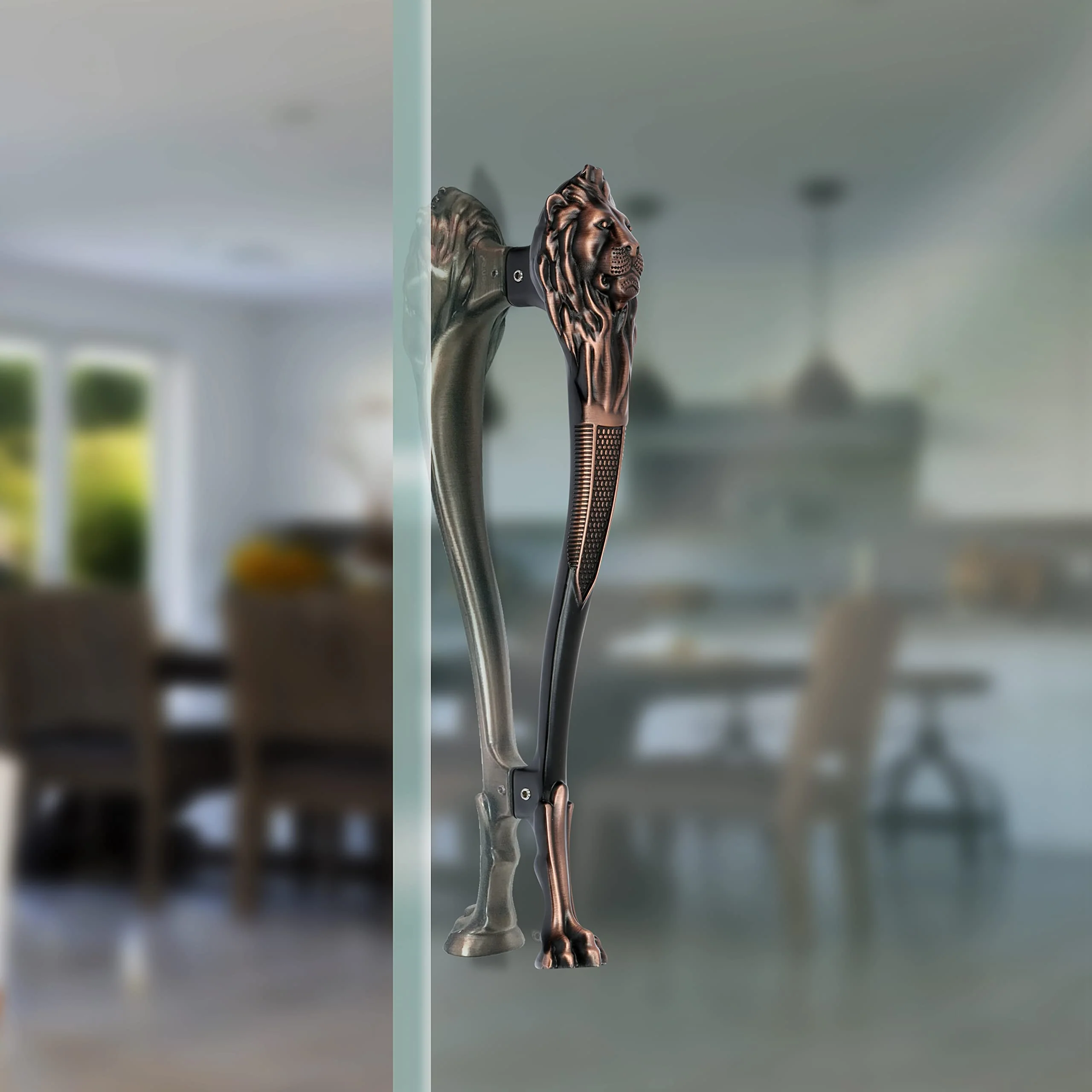 Plantex Heavy Duty Door Handle/12-Inches Lion Shape Main Door Handle/Pull Handle/Door & Home Decor - Pack Of 1 (283-Copper Antique Finish) - Image 7
