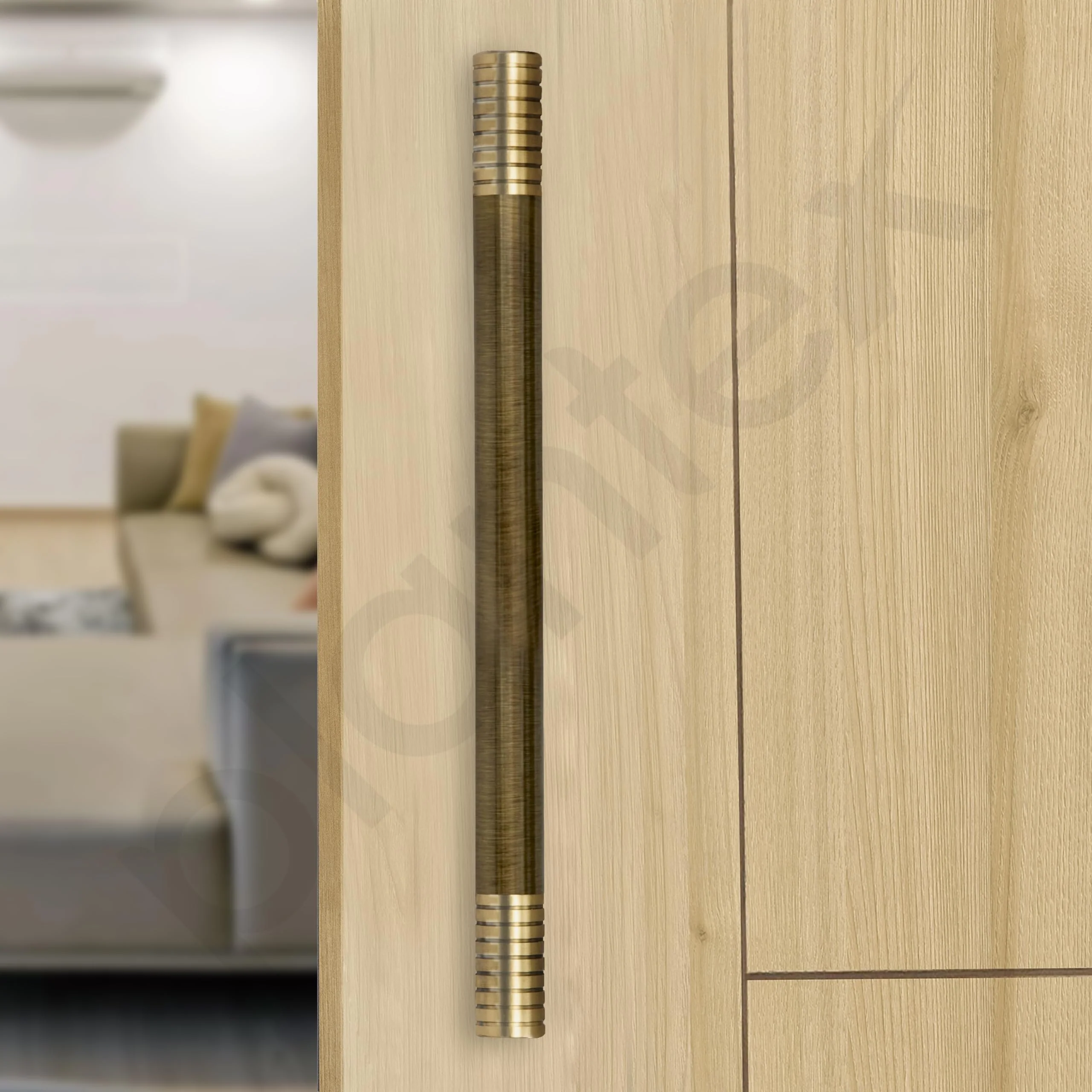 Plantex Heavy Duty Door Handle for Main Door/Door & Home Decor/18-inches Main Door Handle/Door Pull Push Handle - Pack of 1 (231-Brass Antique Finish) - 3 Years Warranty - Image 7