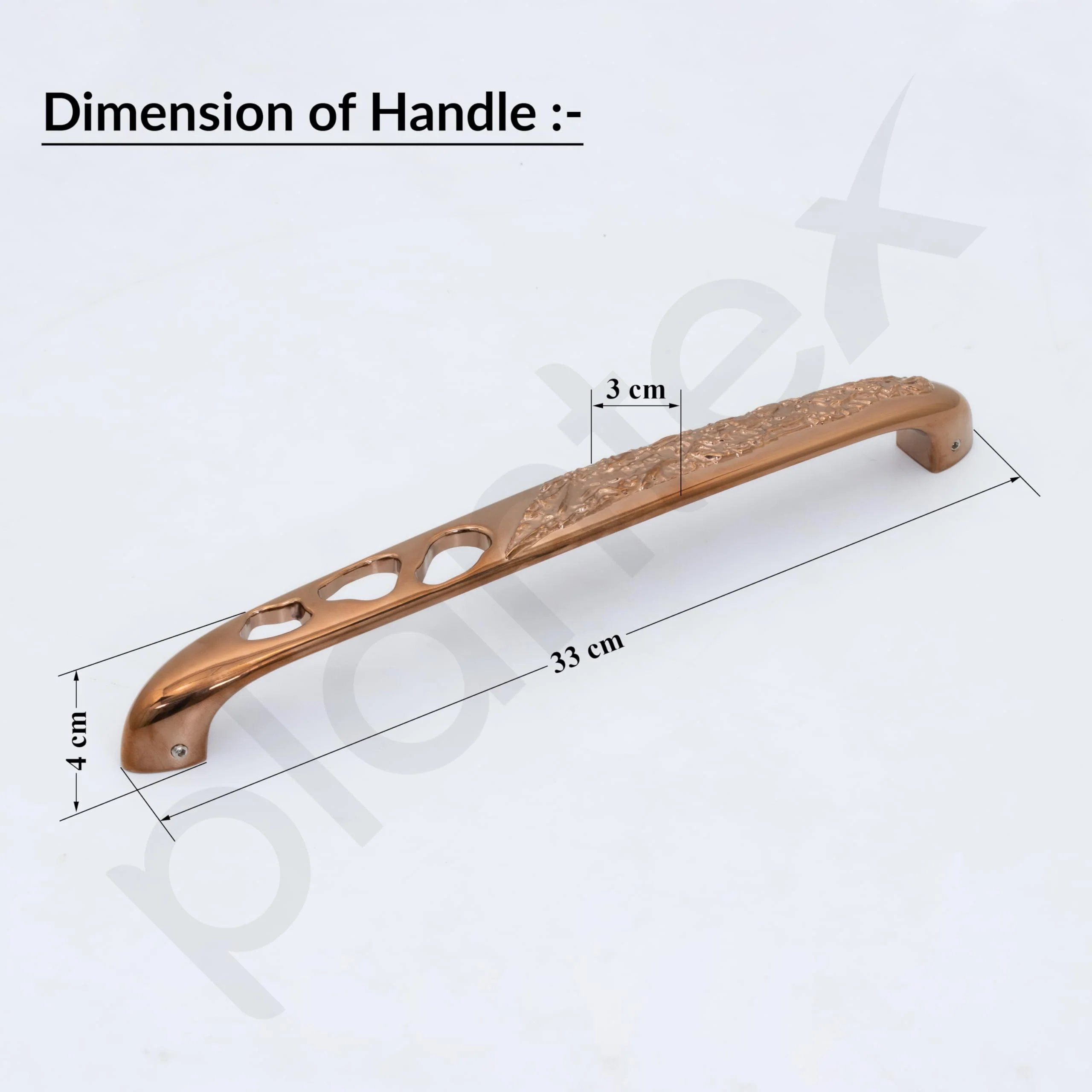 Plantex Heavy Duty Door Handle for Main Door/13-inches Main Door Handle/Pull Push Handle for Home/Hotel/Office - Pack of 1 (311-PVD Rose Gold Finish) - 3 Years Warranty - Image 4