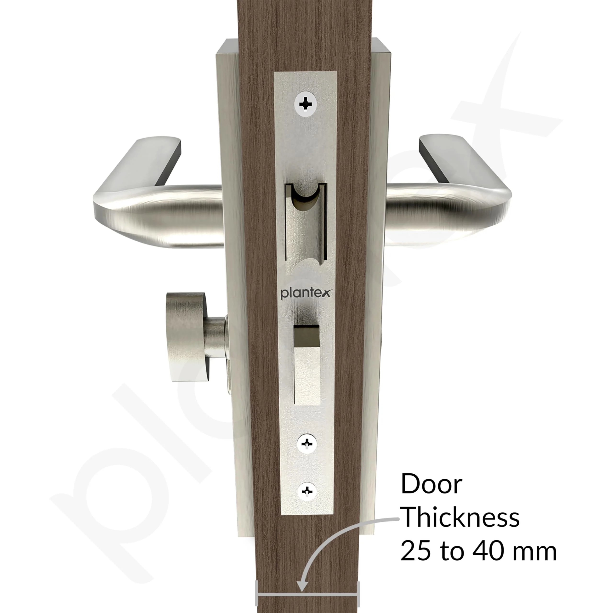 Plantex Heavy-Duty Door Locks - Main Door Lock Handle Set/ 6-Lever Lock Mechanism with 3 Years of Warranty/Mortise Lock with 3 Keys (8060 - Matt) - Image 5