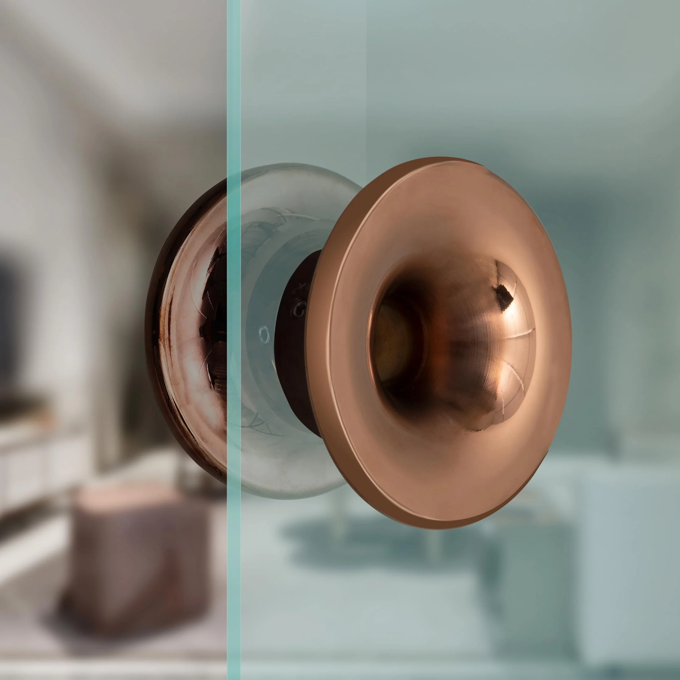 Plantex Heavy Duty Glass Door Handle/100 mm Main Glass Door Knob Handle/Pull-Push Knob for Glass Door Handle - Pack of 1 (PVD Rose Gold) - Image 6