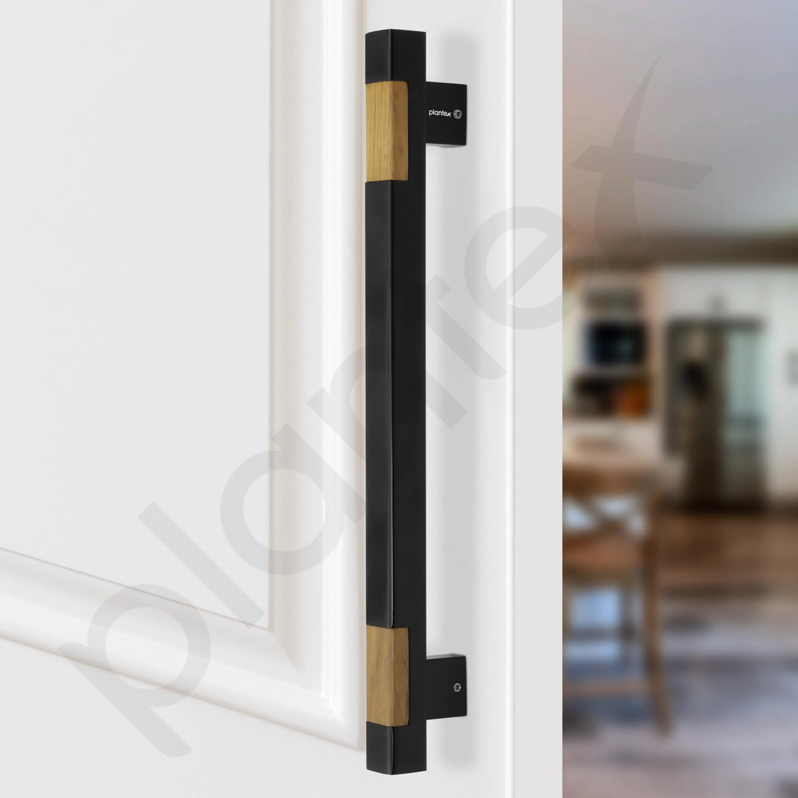 Plantex Heavy Duty Main Door Handle/15 Inch Door Handle for Main Door/Pull-Push Door Handle for Home/Office/Hotel - Pack of 1 (S-607-Black and Wood) - 3 Years Warranty - Image 7