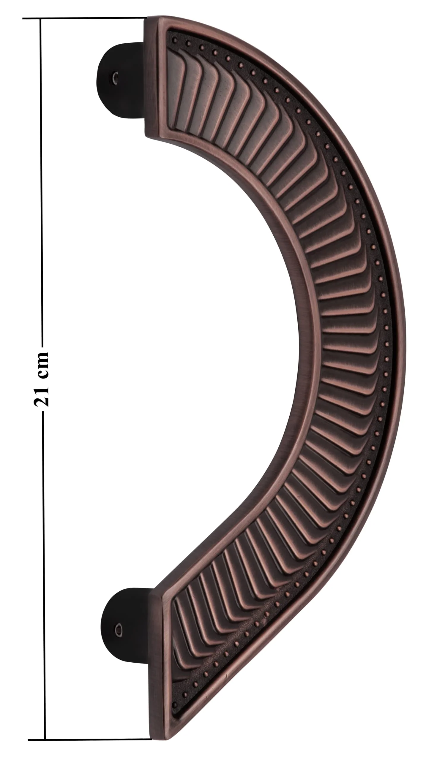 Plantex Heavy Duty Main Door Handle/8-inches Round Shape Door Handle for Main Door/Pull Push Door Handle for Home/Hotel - Pack of 1 (321-Copper Antique Finish) - 3 Years Warranty - Image 4