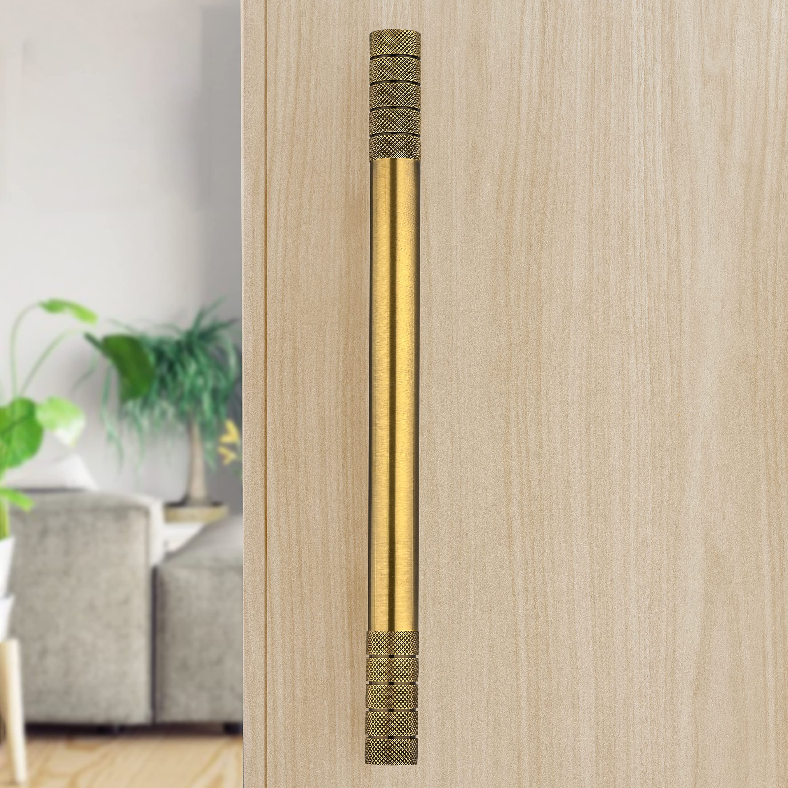 Plantex Heavy Duty Main Door Handle/Door & Home Decore/14 Inch Main Door Handle/Pull-Push Handle - Pack of 1 (Brass Antique) - 3 Years Warranty - Image 5