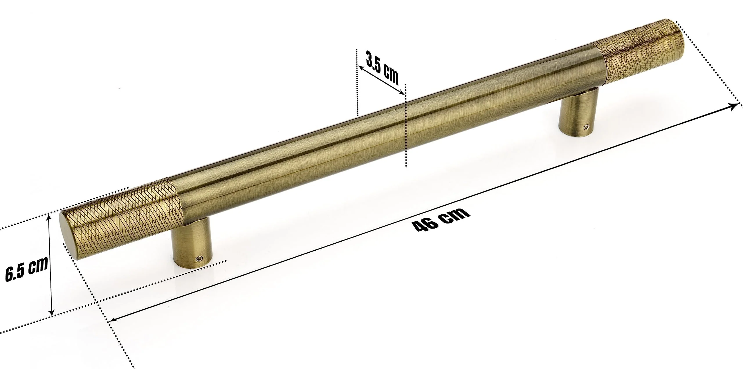 Plantex Heavy Duty Pull-Push Door Handle - 18 Inch Antique Brass (Wood/Glass) - 3 Years Warranty - Image 2
