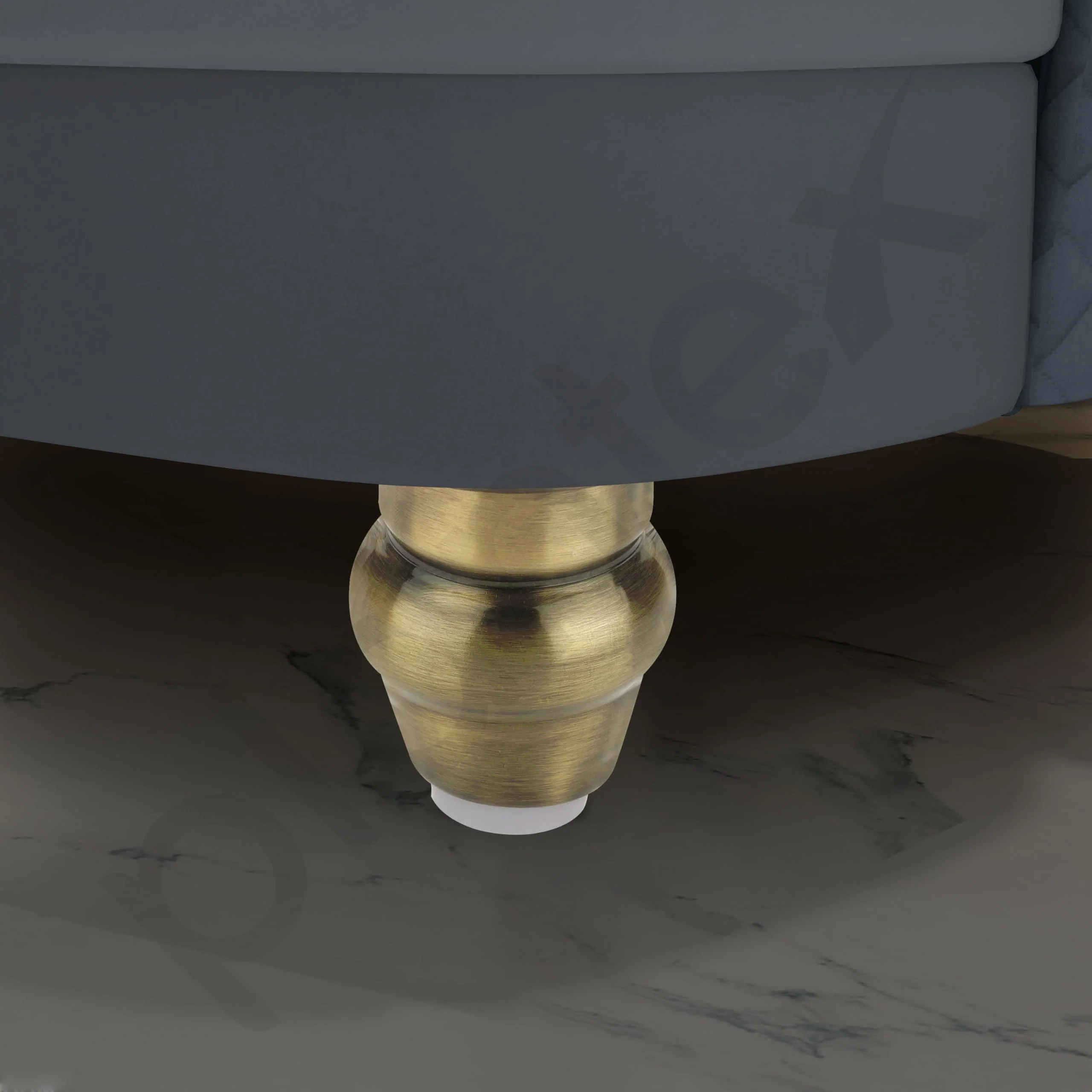Plantex Heavy Duty Round 3 inch Spare Sofa Legs for Bed Furniture/Sofa Legs for Furniture Fitting/Table Legs/Sofa Leg Set of 2 pcs (Brass Antique) - Image 6