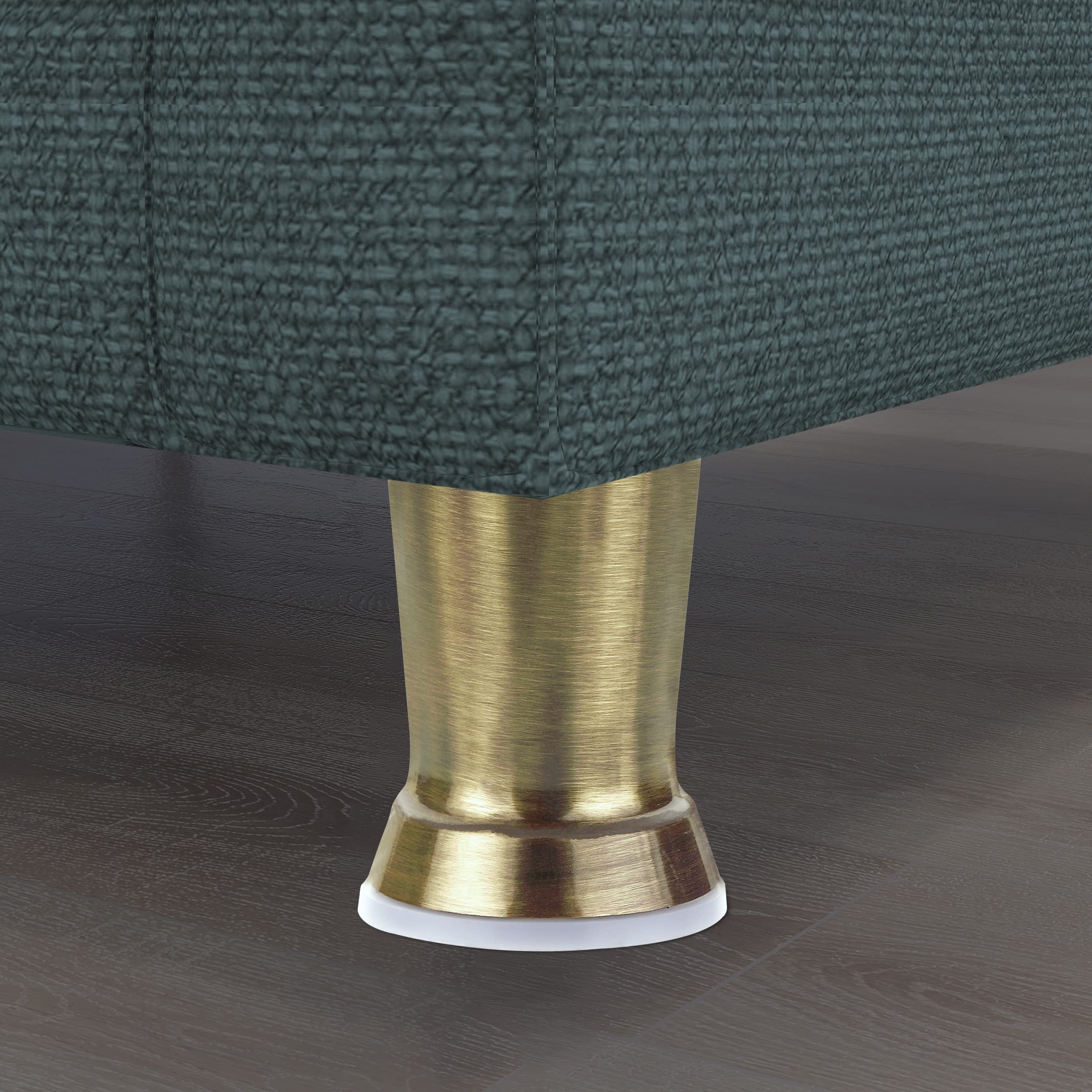 Plantex Heavy Duty Round 4 inch Spare Sofa Legs for Bed Furniture/Sofa Legs for Furniture Fitting/Table Legs/Sofa Leg Set of 2 pcs (Brass Antique) - Image 2