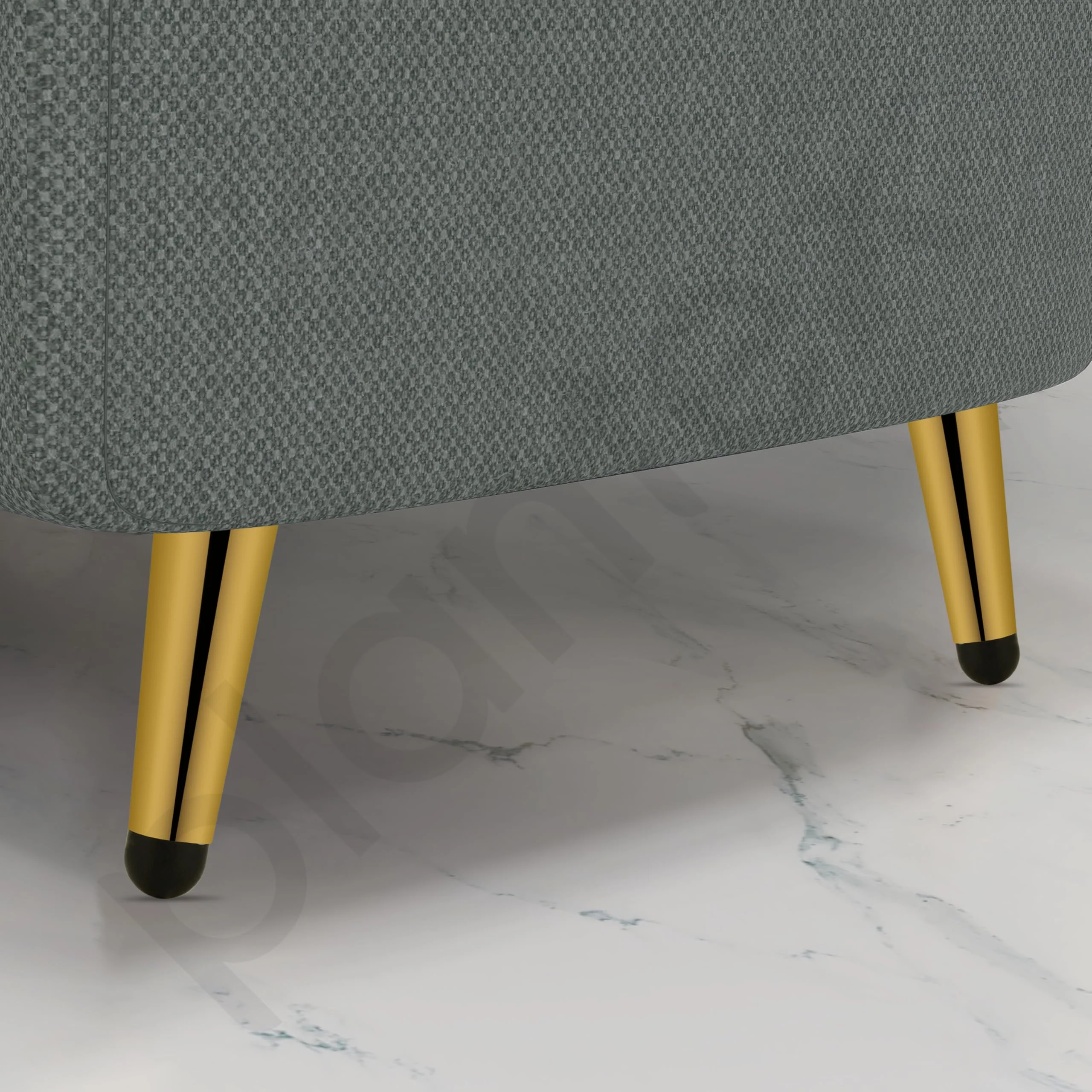 Plantex Heavy Duty Round 4 inch Spare Sofa Legs for Bed Furniture/Sofa Legs for Furniture Fitting/Table Legs/Sofa Leg Set of 2 pcs (Gold Finish) - Image 2