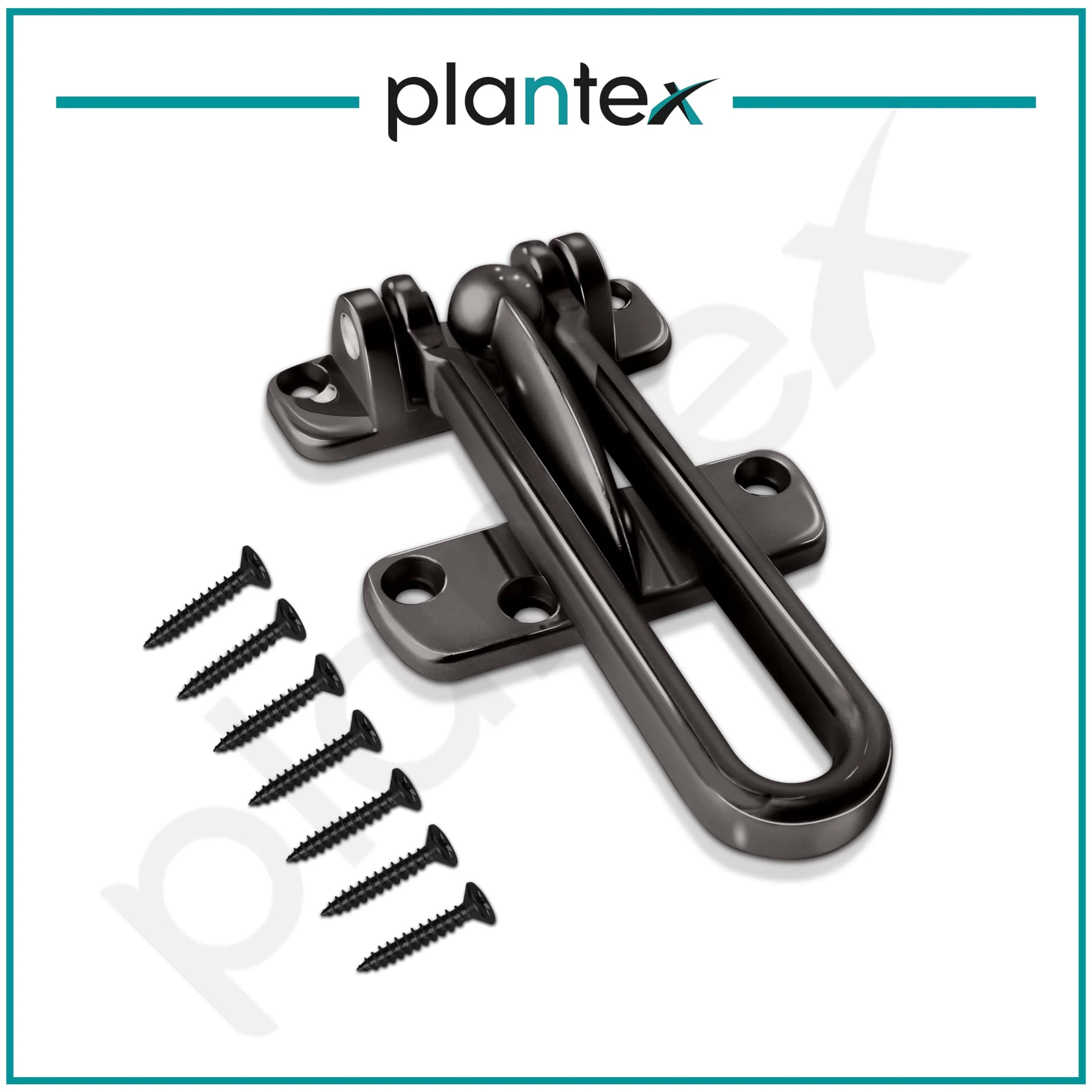 Plantex Heavy Duty Swing Bar Lock/Door Safety Guard with High Security Auxiliary Lock for Home/Office/Hotel - Pack of 1 (SH-42, Nickle-Black Finish) - Image 5