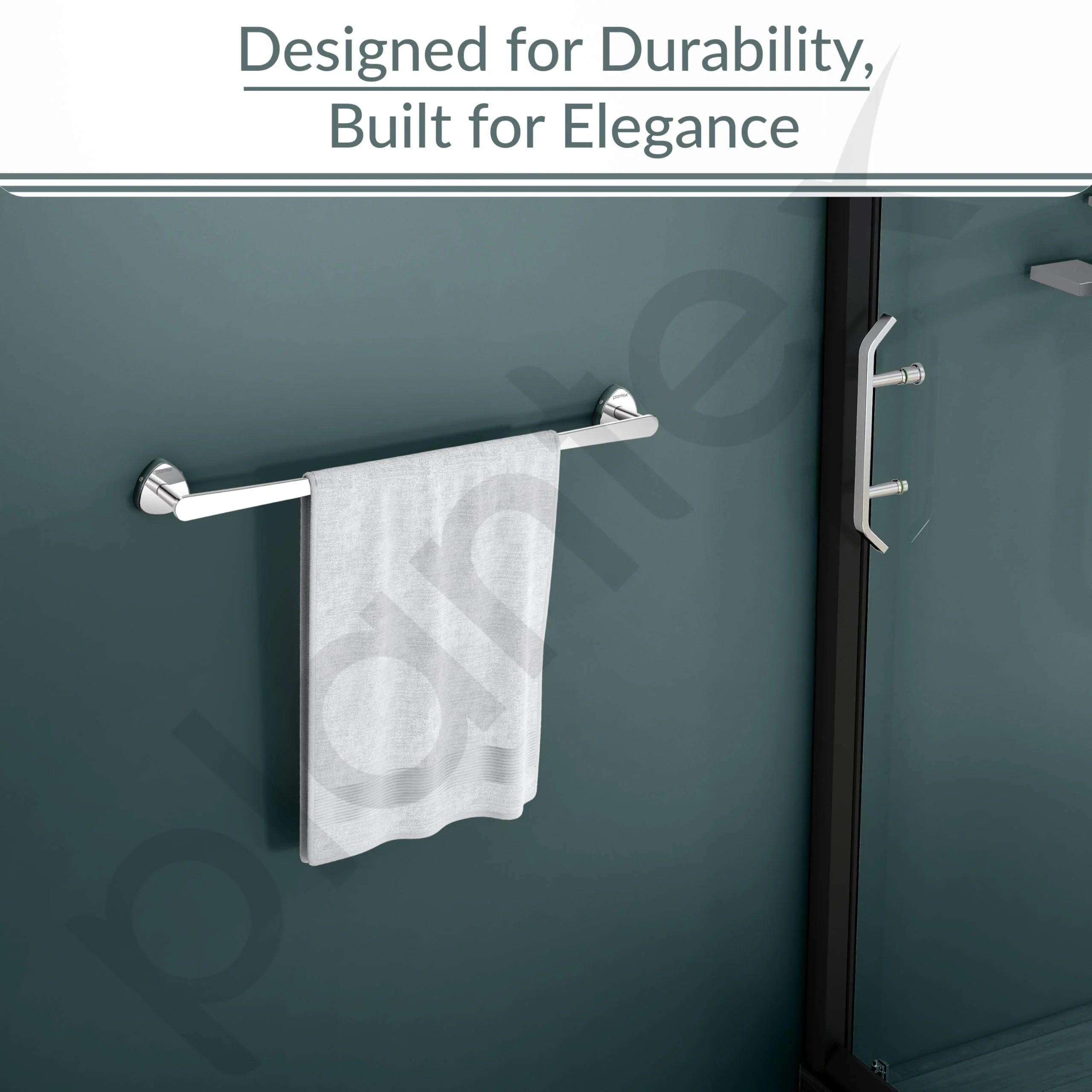 Plantex J4 Stainless Steel Towel Holder in Bathroom/Cloth Hanger for Bathroom/24 Inch Single Towel Rod/Bathroom Accessories (Chrome Finish) Angel - Image 7